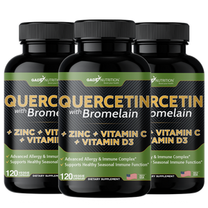 Quercetin with Bromelain + Vitamin C, D3 and Zinc