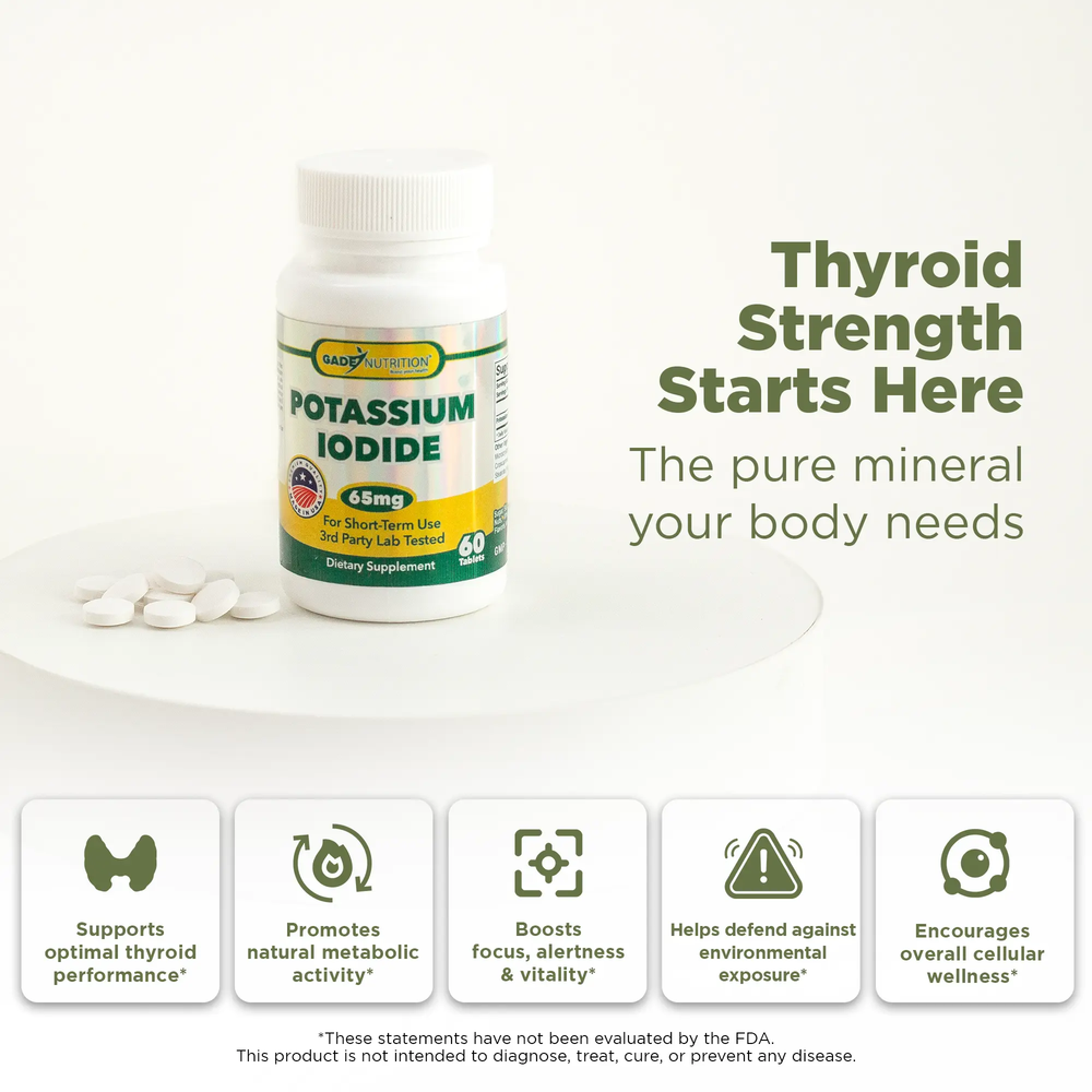 Potassium Iodide - Exp March 2029 GADE NUTRITION