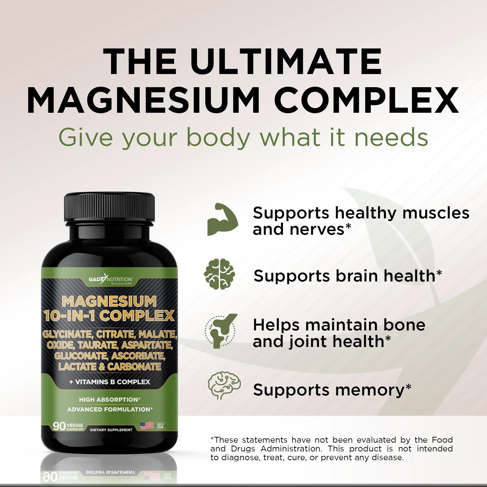Magnesium 10-in-1 Complex - Gade Nutrition