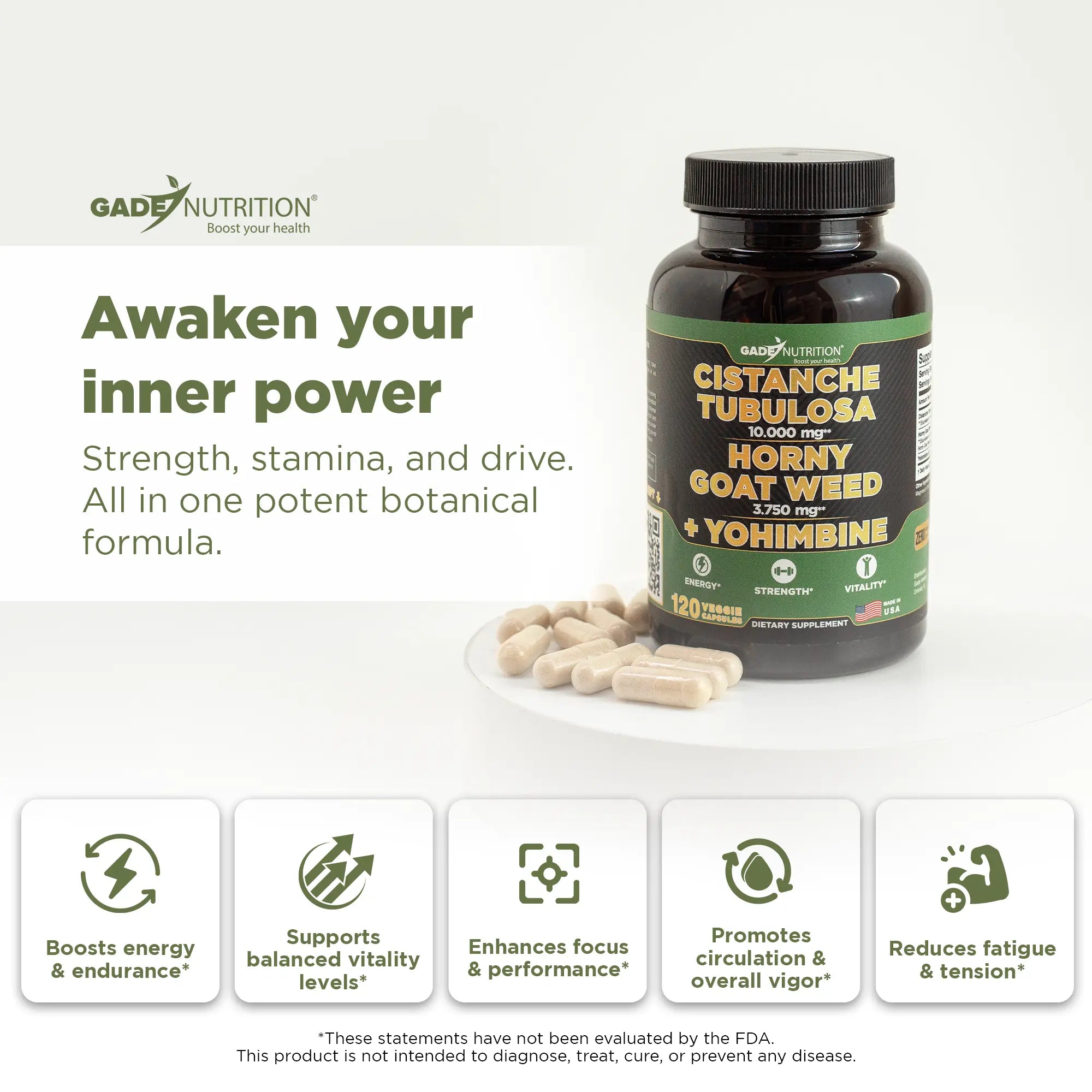 Cistanche Tubulosa Complex 3-in-1 Gade Nutrition