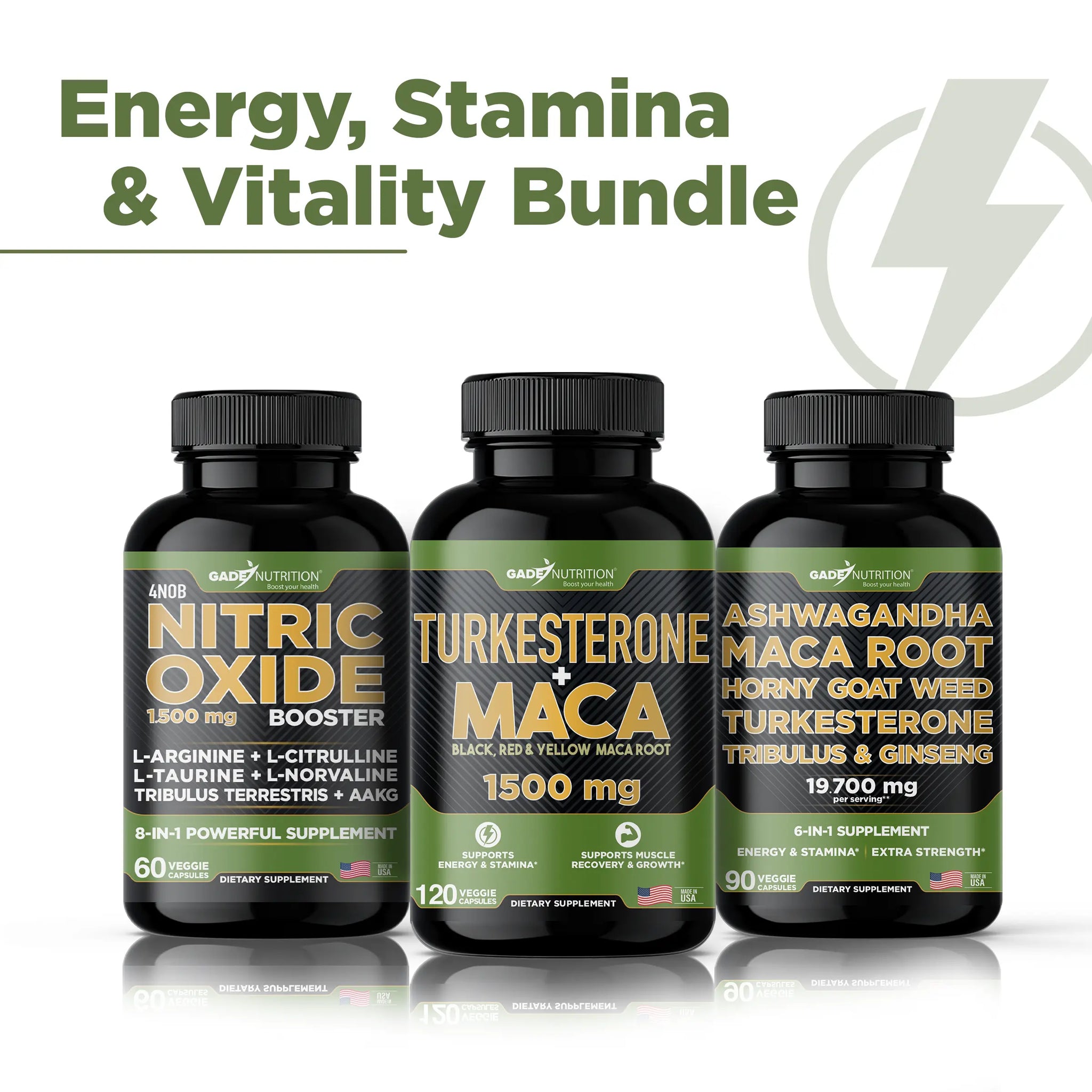 Energy, Stamina & Vitality Bundle GADE NUTRITION