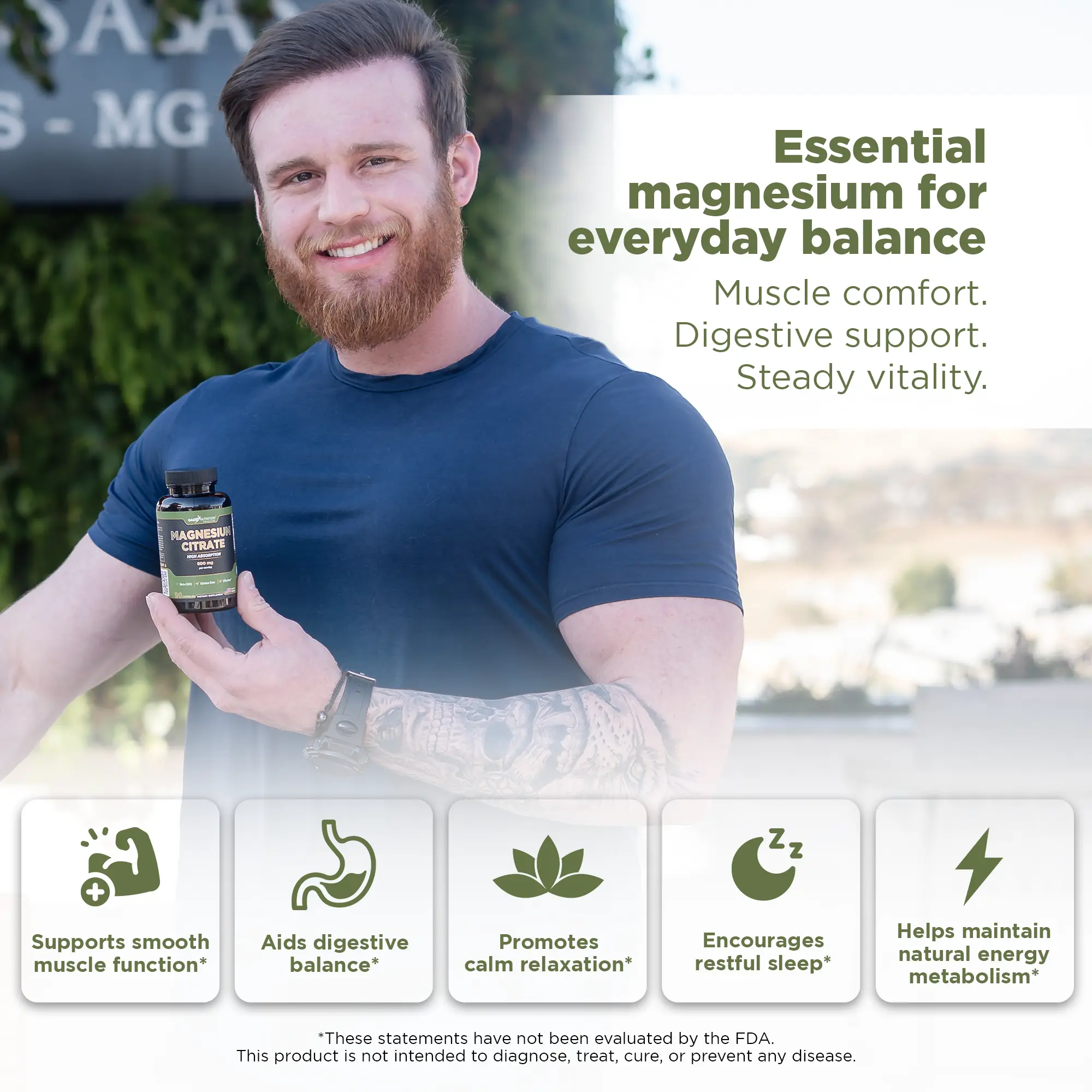 Magnesium Citrate Gade Nutrition