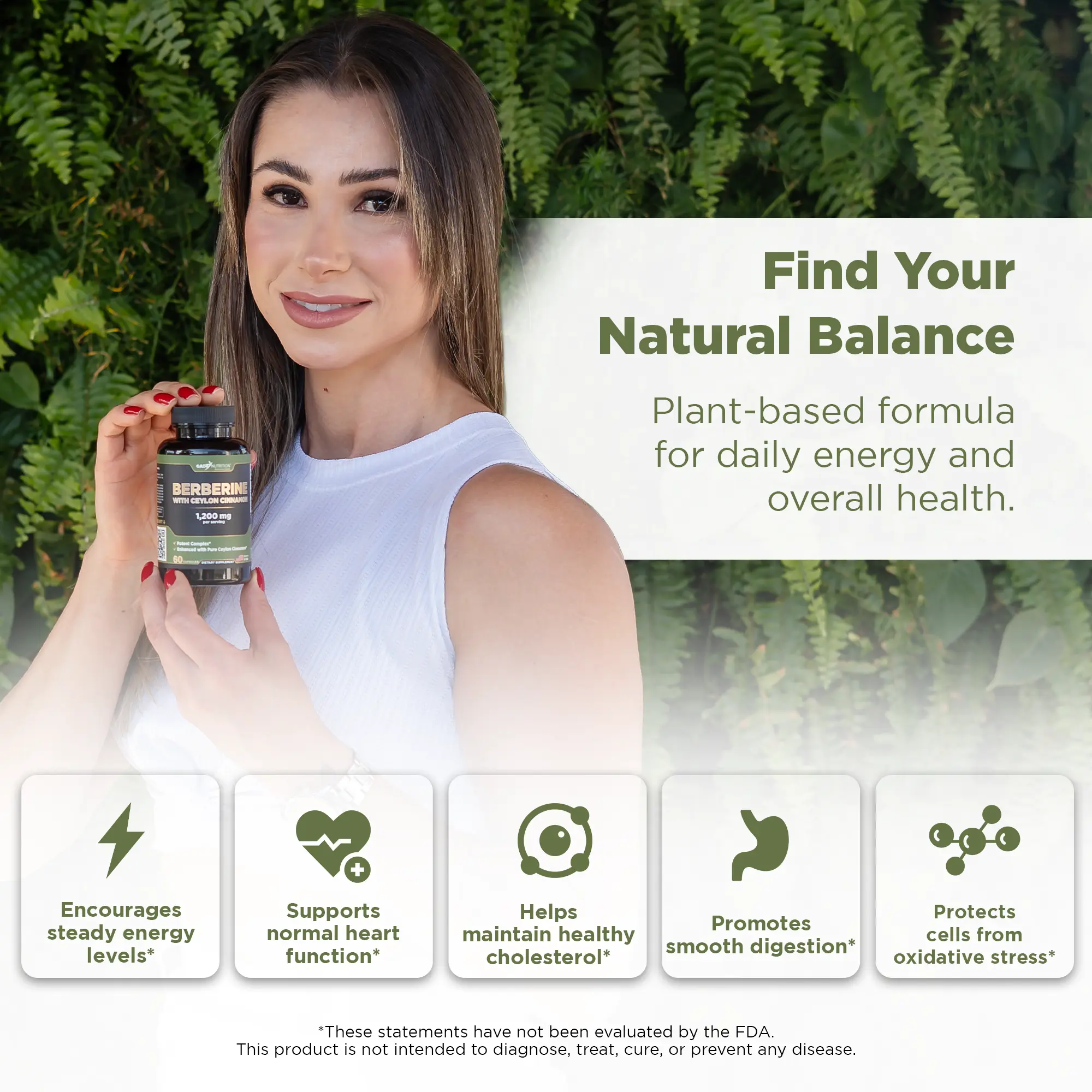 Berberine with Ceylon Cinnamon Gade Nutrition