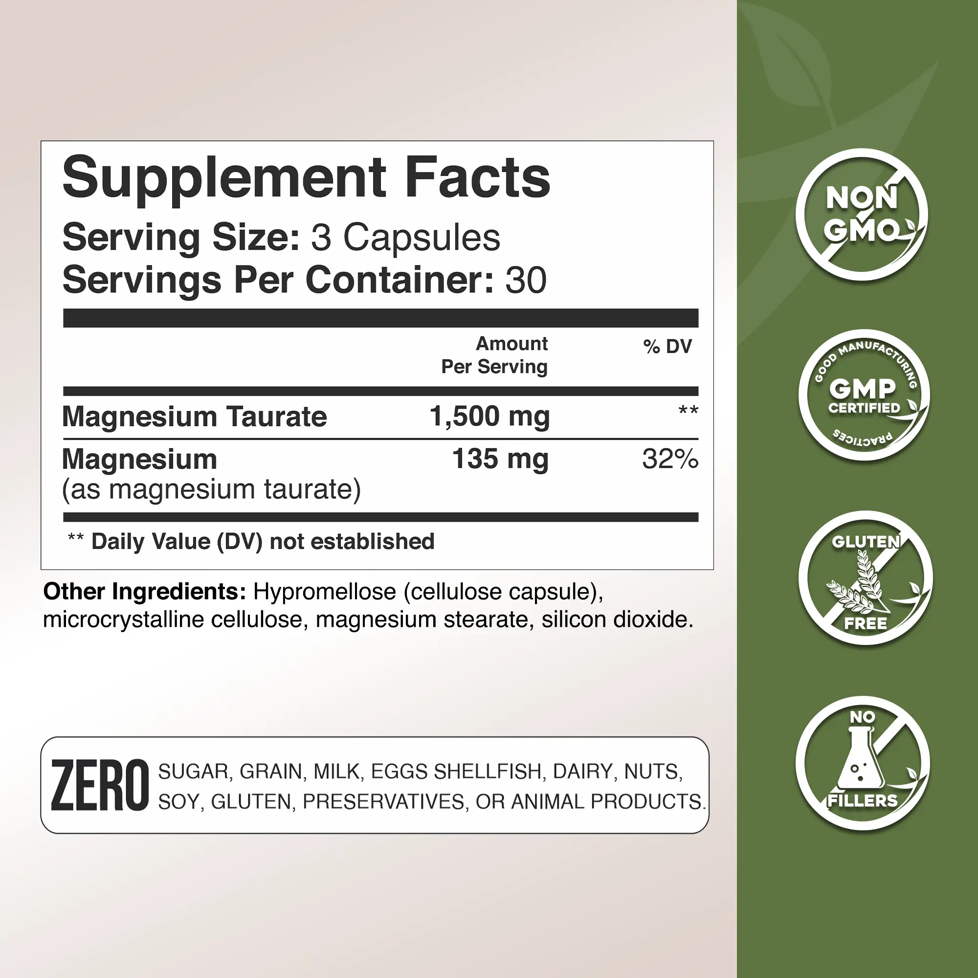 Magnesium Taurate - Gade Nutrition