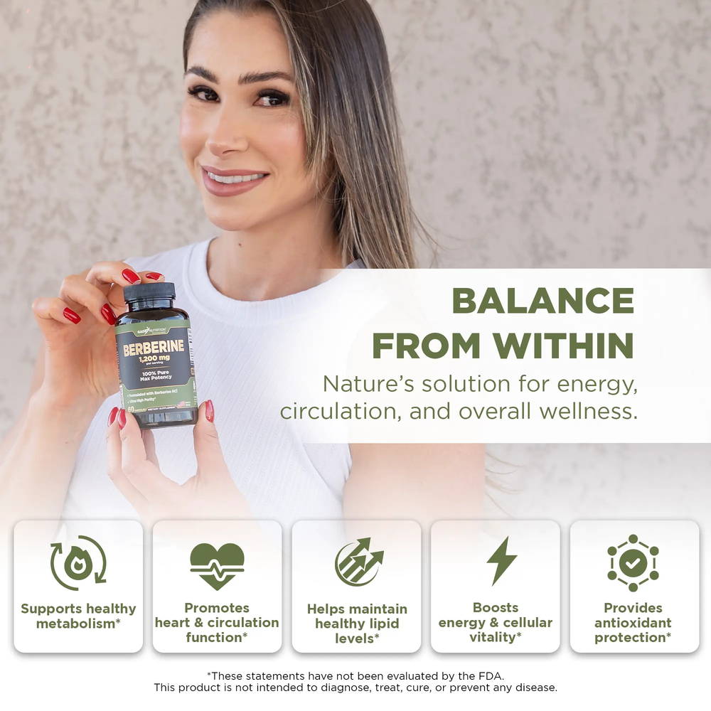 Berberine 1,200 mg Gade Nutrition