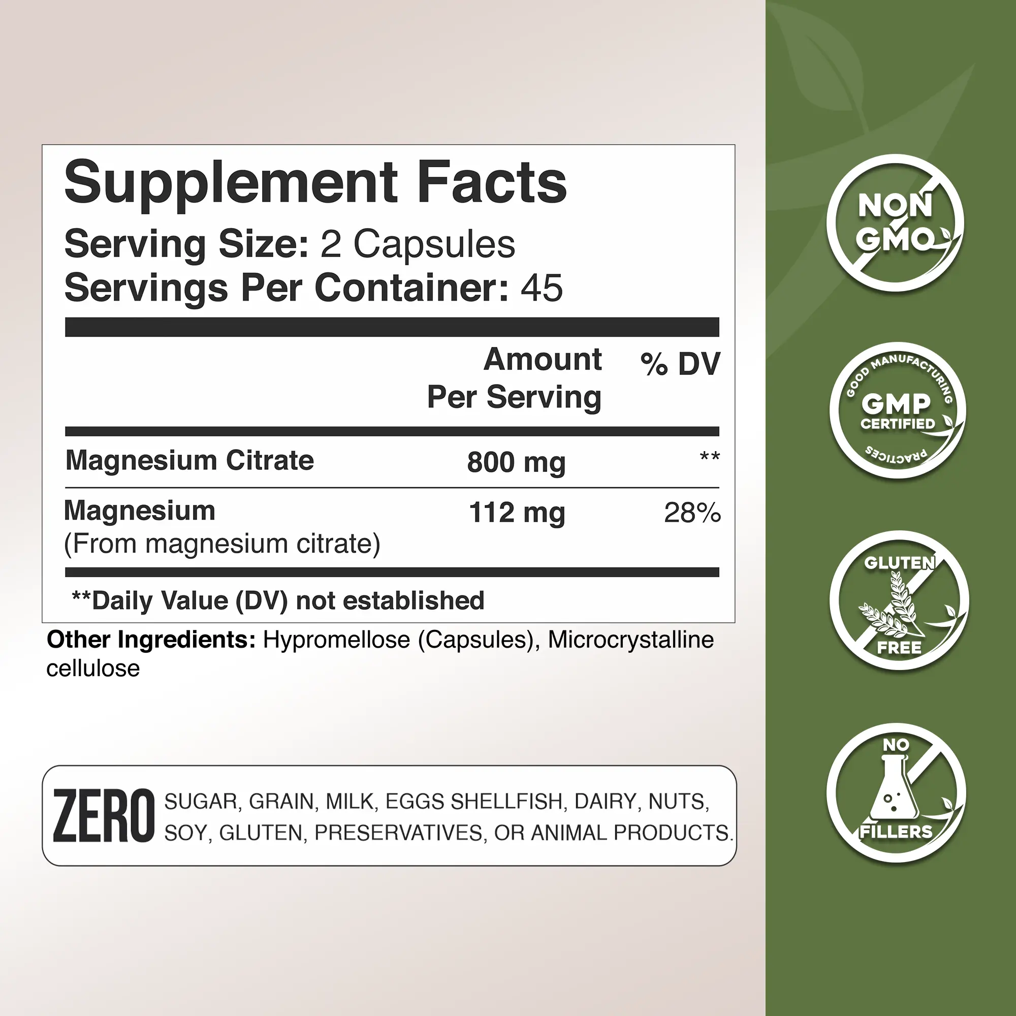 Magnesium Citrate - Gade Nutrition