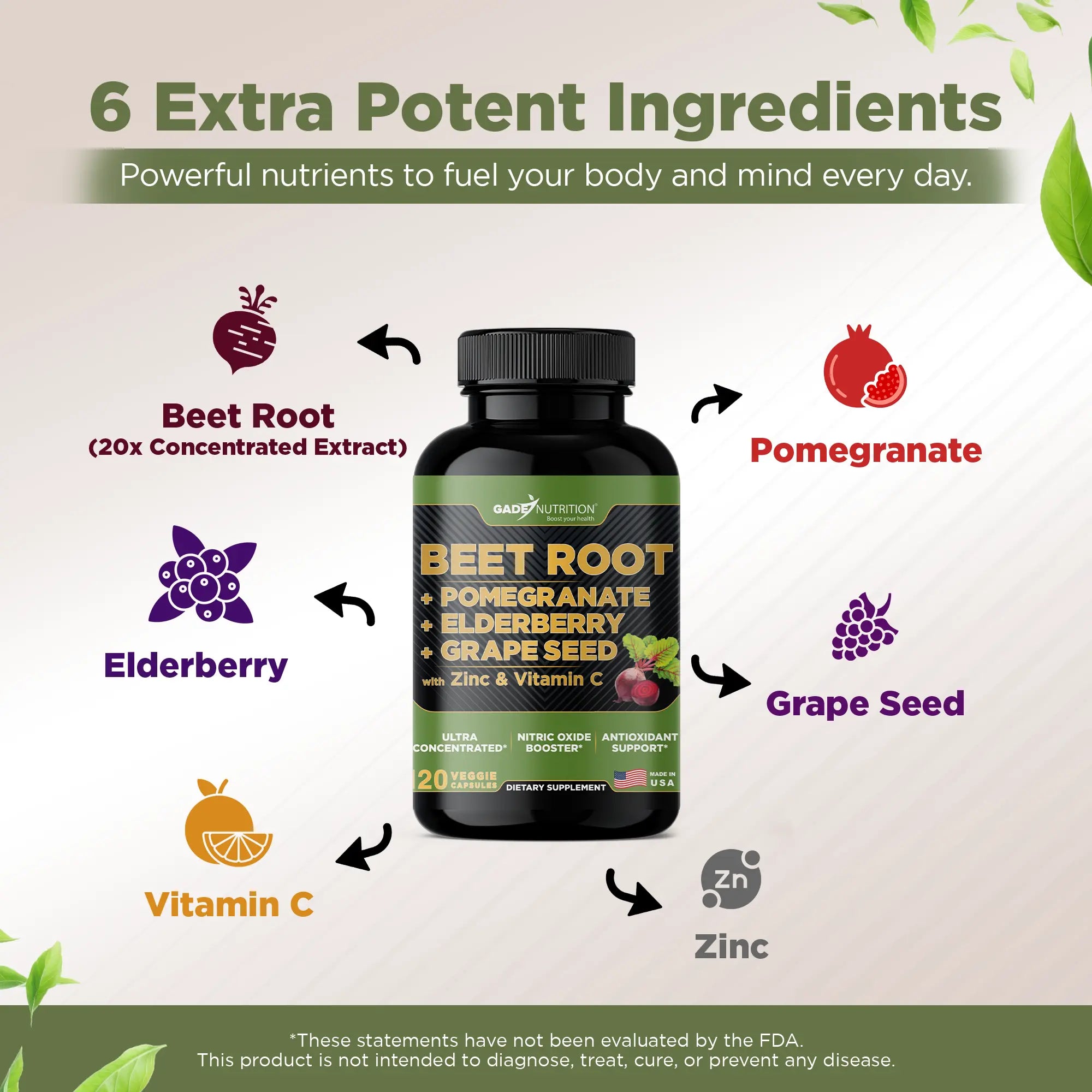 Beet Root Extract with Elderberry, Pomegranate and more