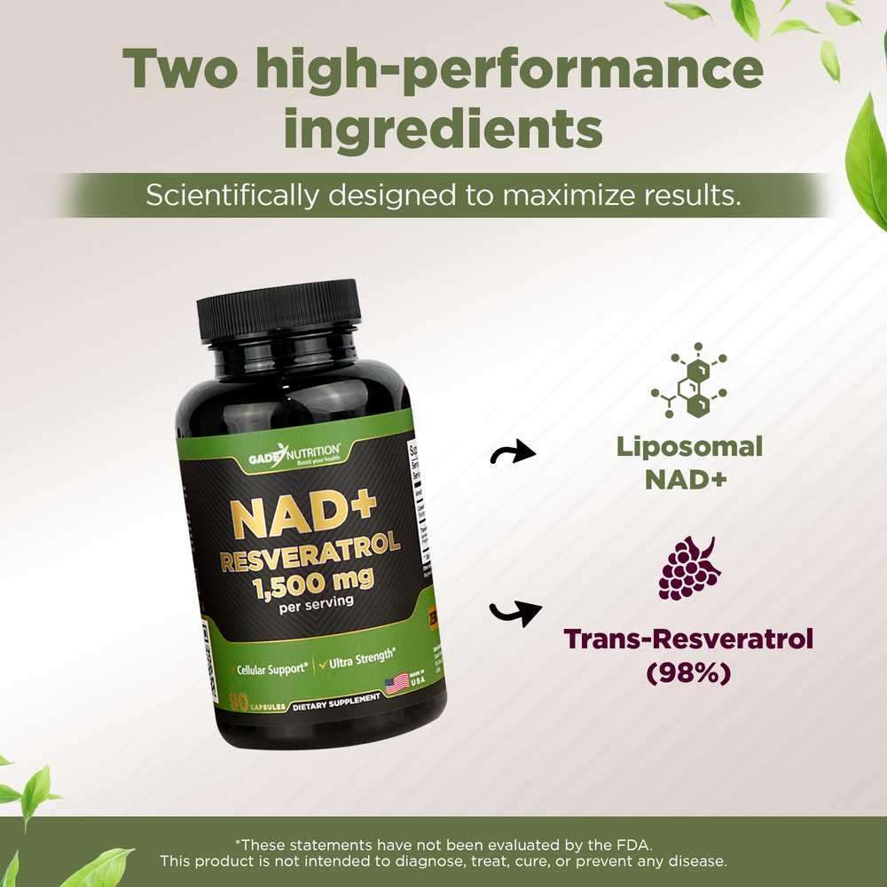 NAD+ and Resveratrol GADE NUTRITION