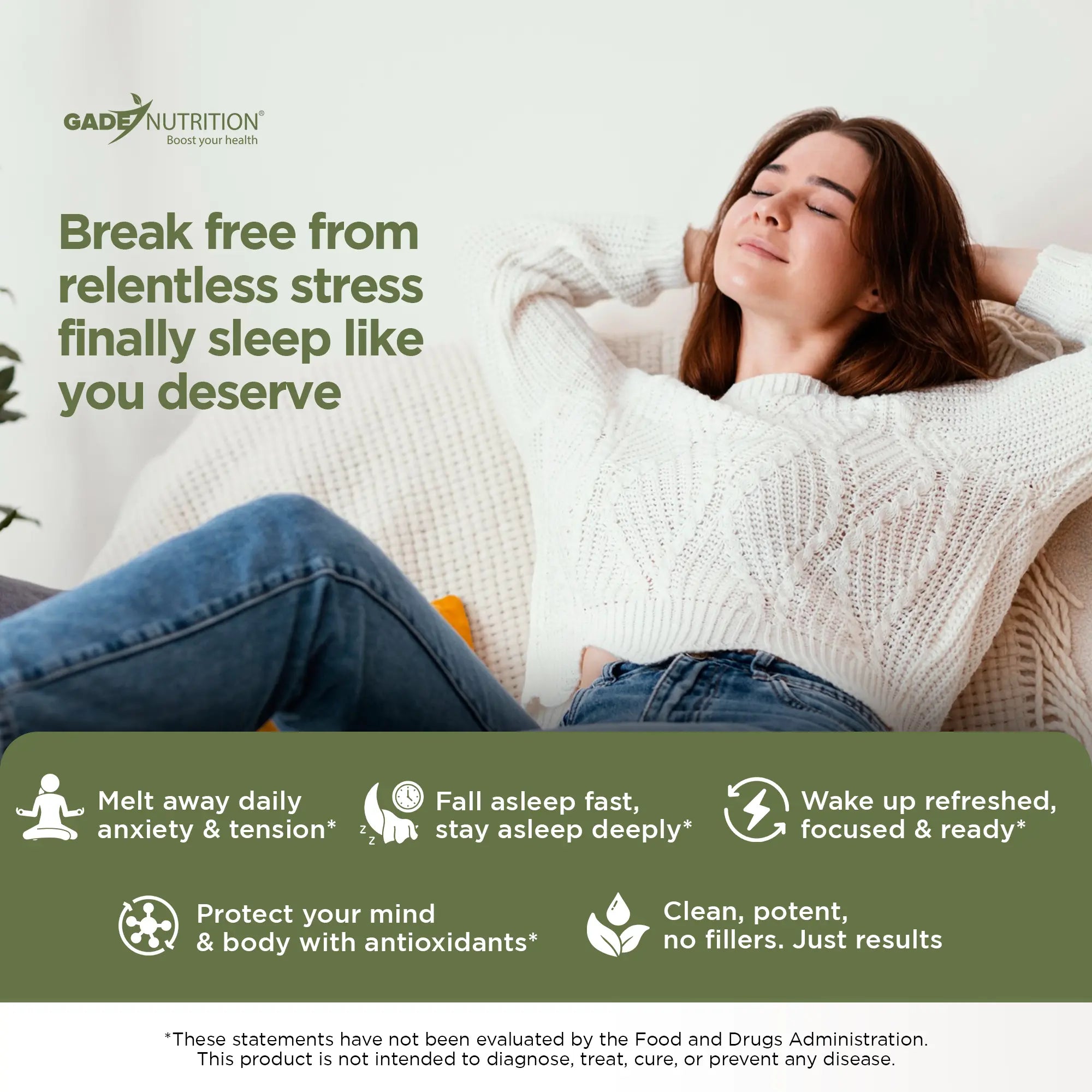 Stress Relief & Sleep Bundle GADE NUTRITION