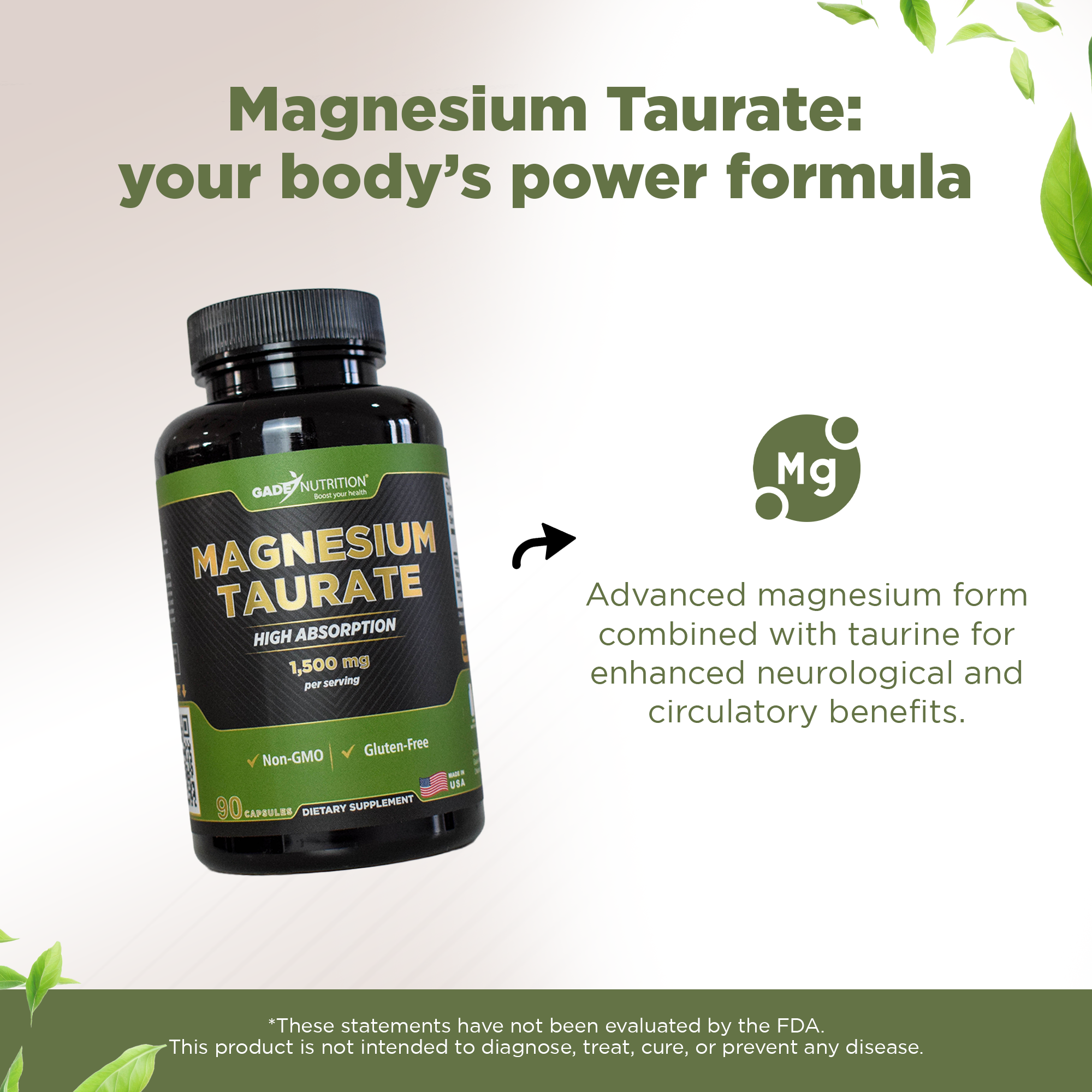 Magnesium Taurate Gade Nutrition