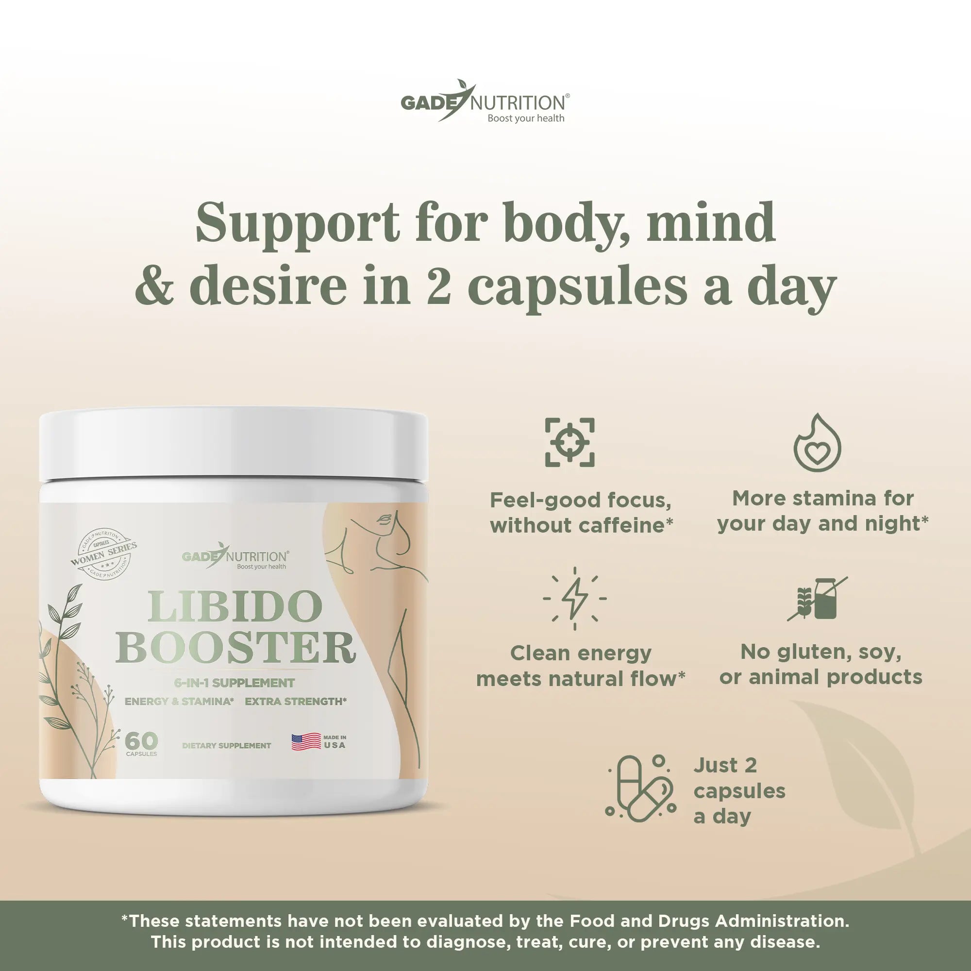 Libido Booster for Women Gade Nutrition