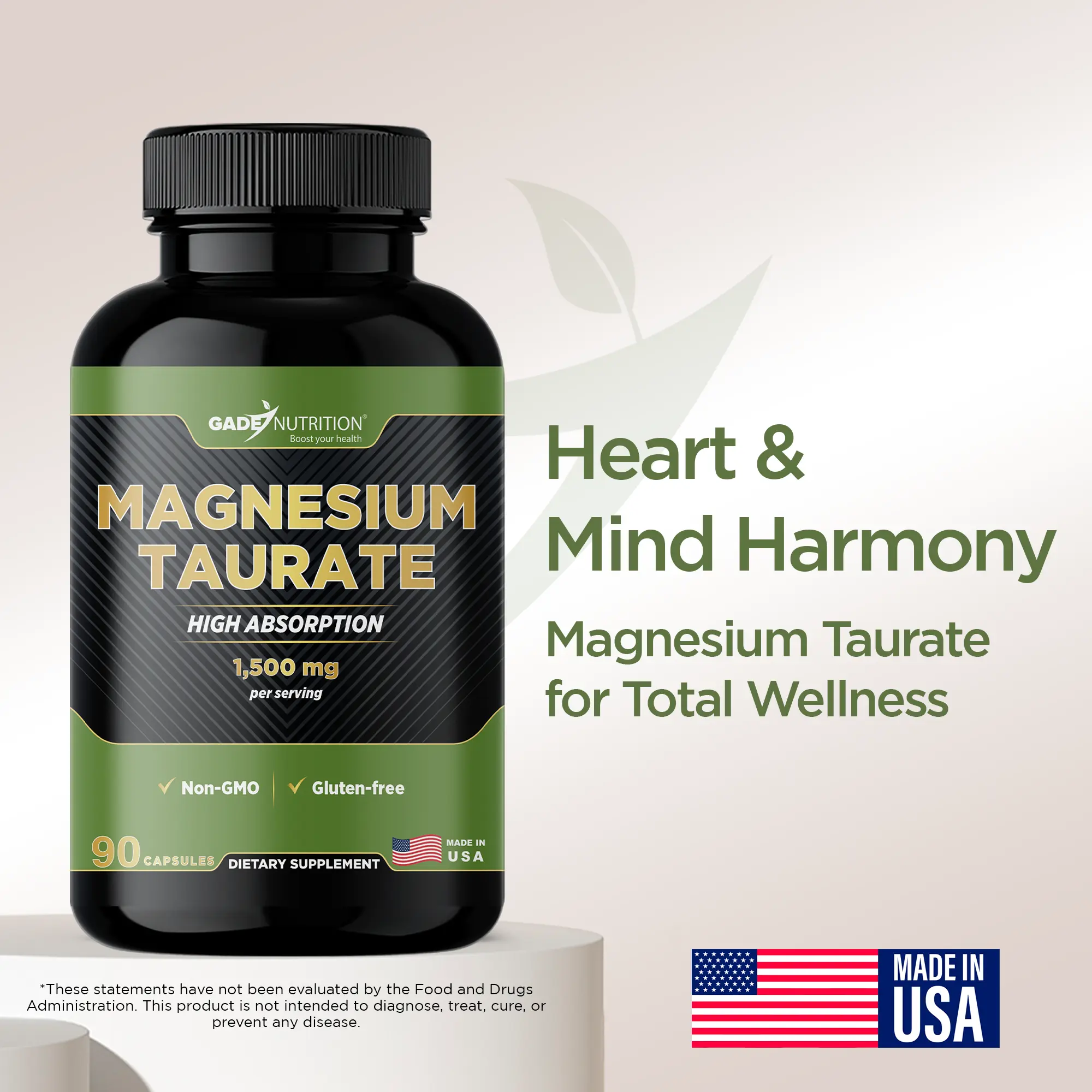Magnesium Taurate - Gade Nutrition