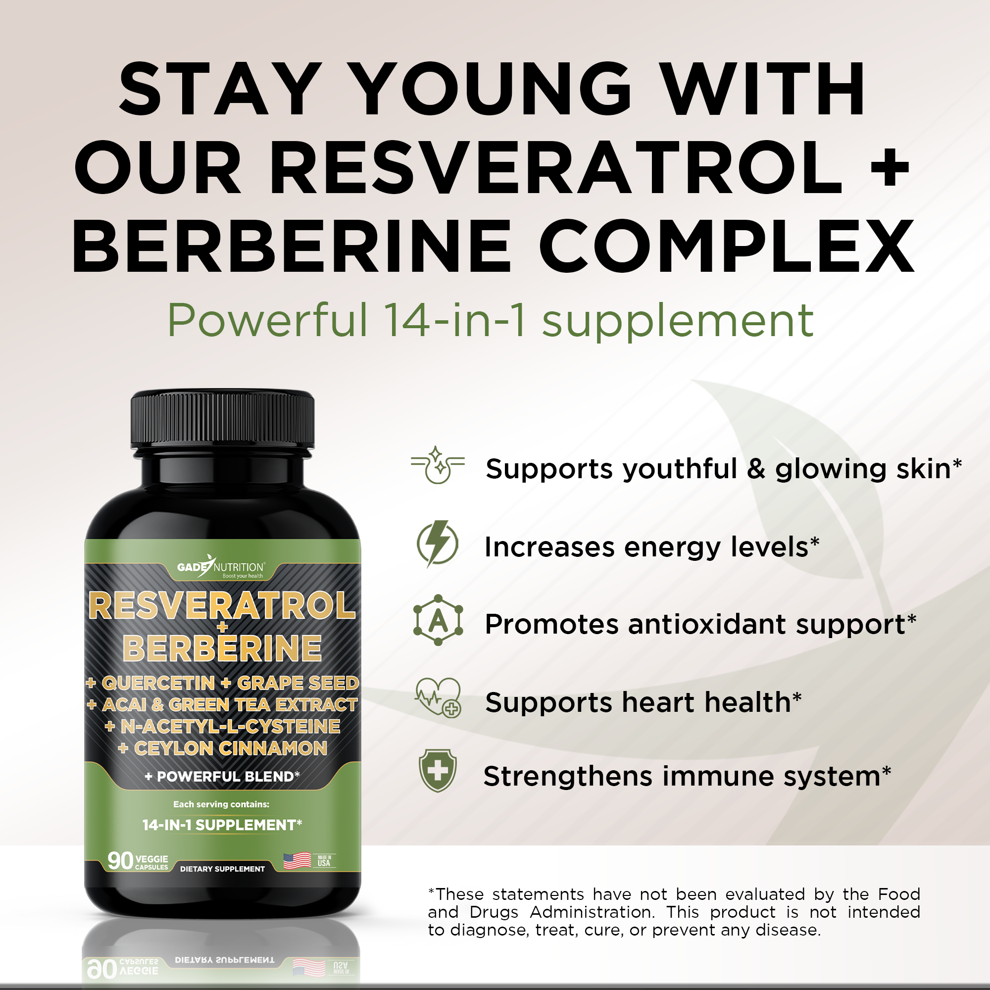 Resveratrol + Berberine 14-in-1