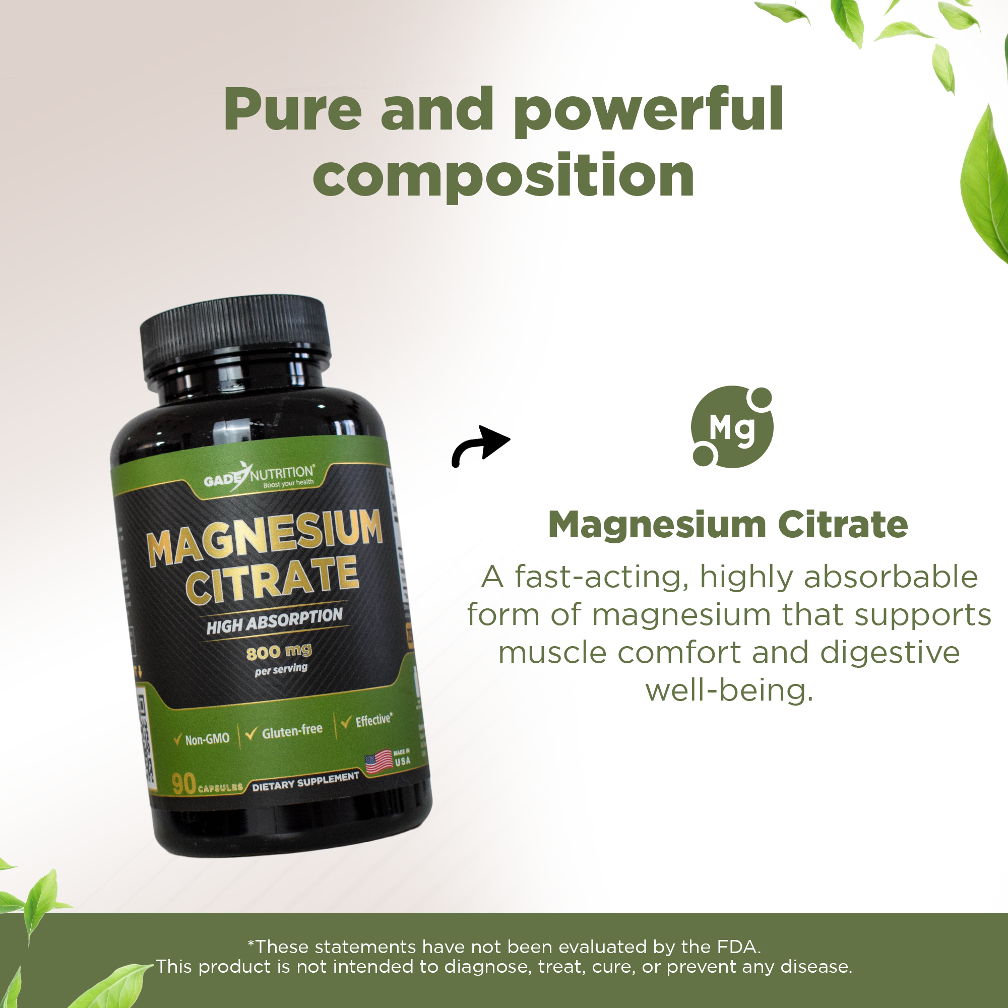 Magnesium Citrate Gade Nutrition