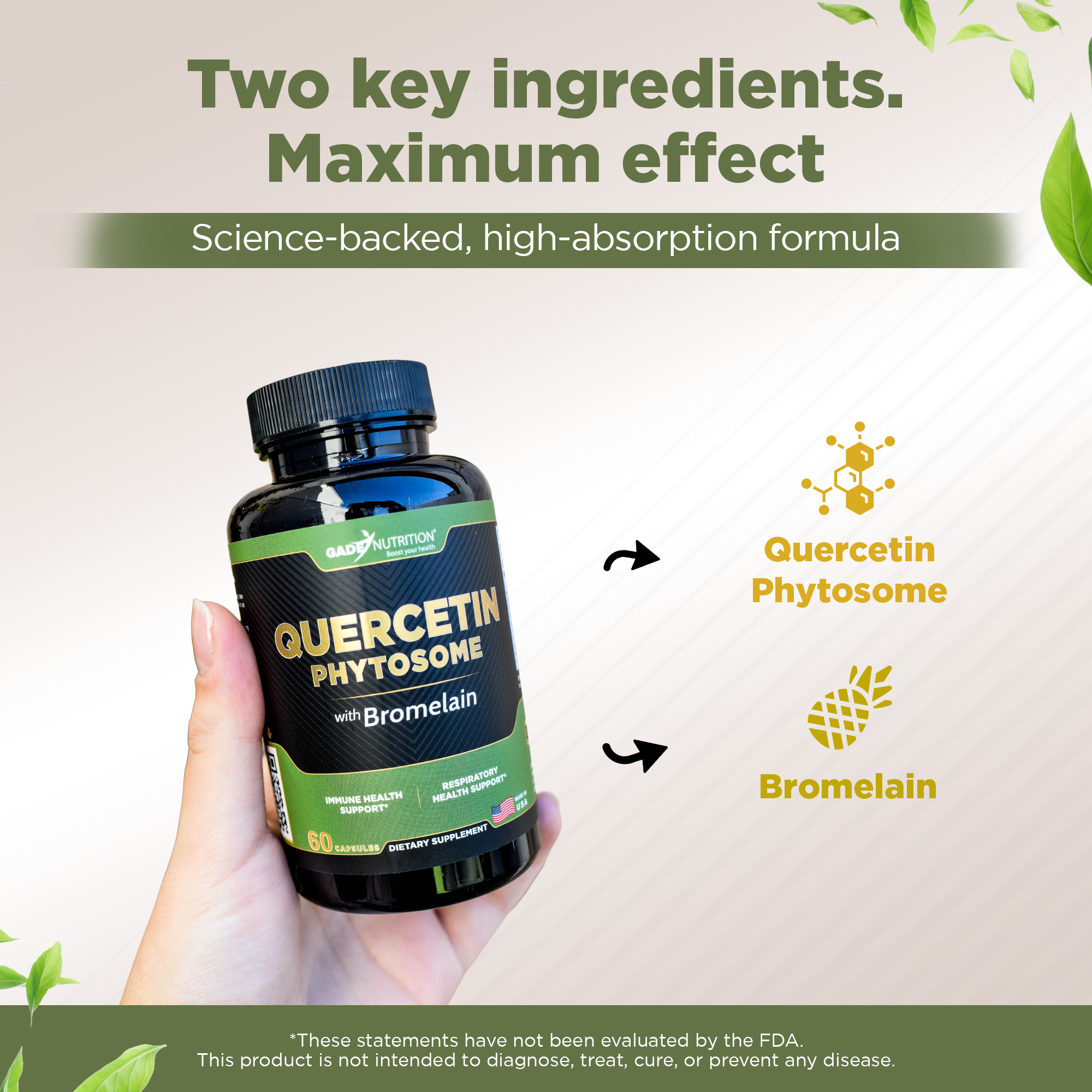 Quercetin Phytosome with Bromelain Gade Nutrition