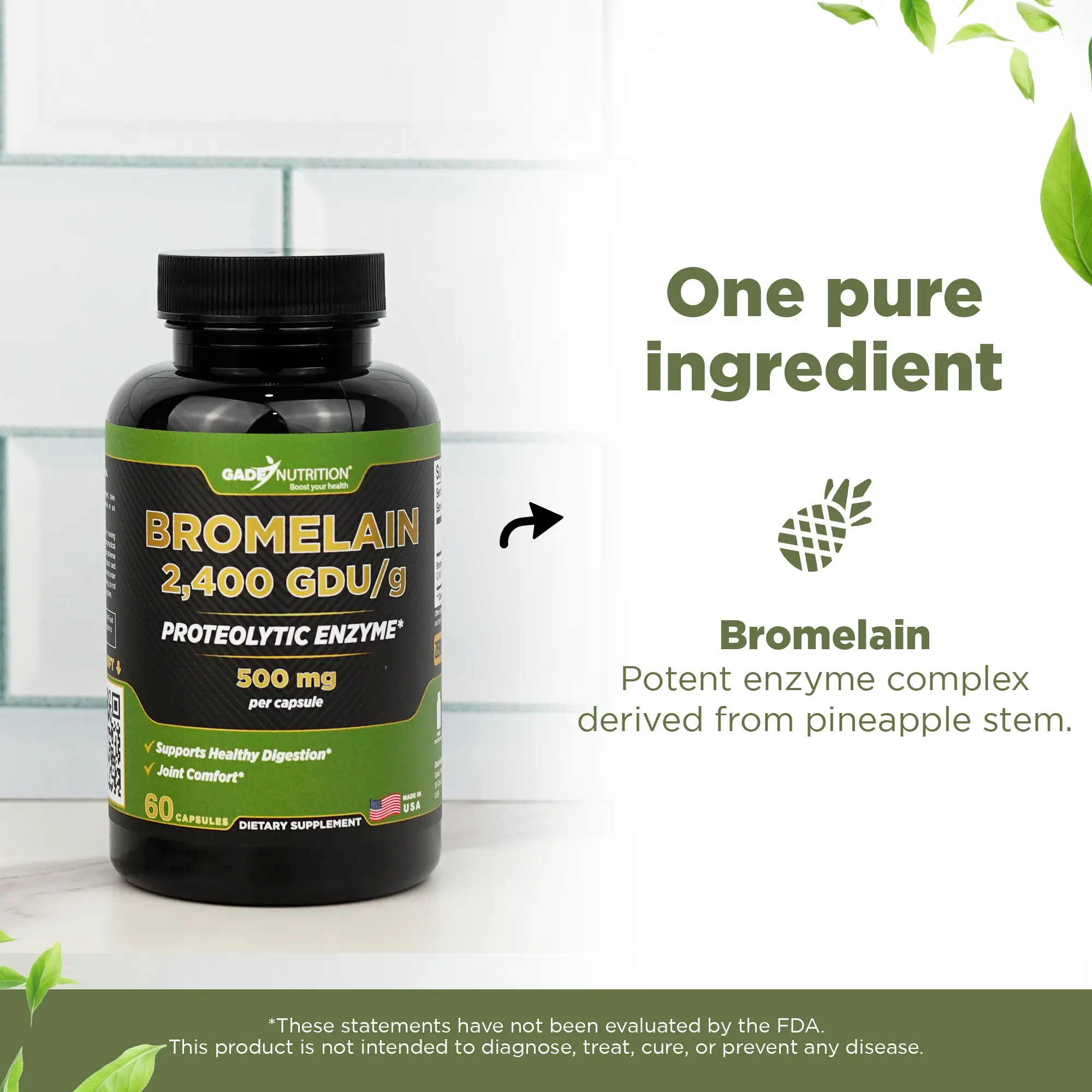 Bromelain 2,400 GDU/g Gade Nutrition