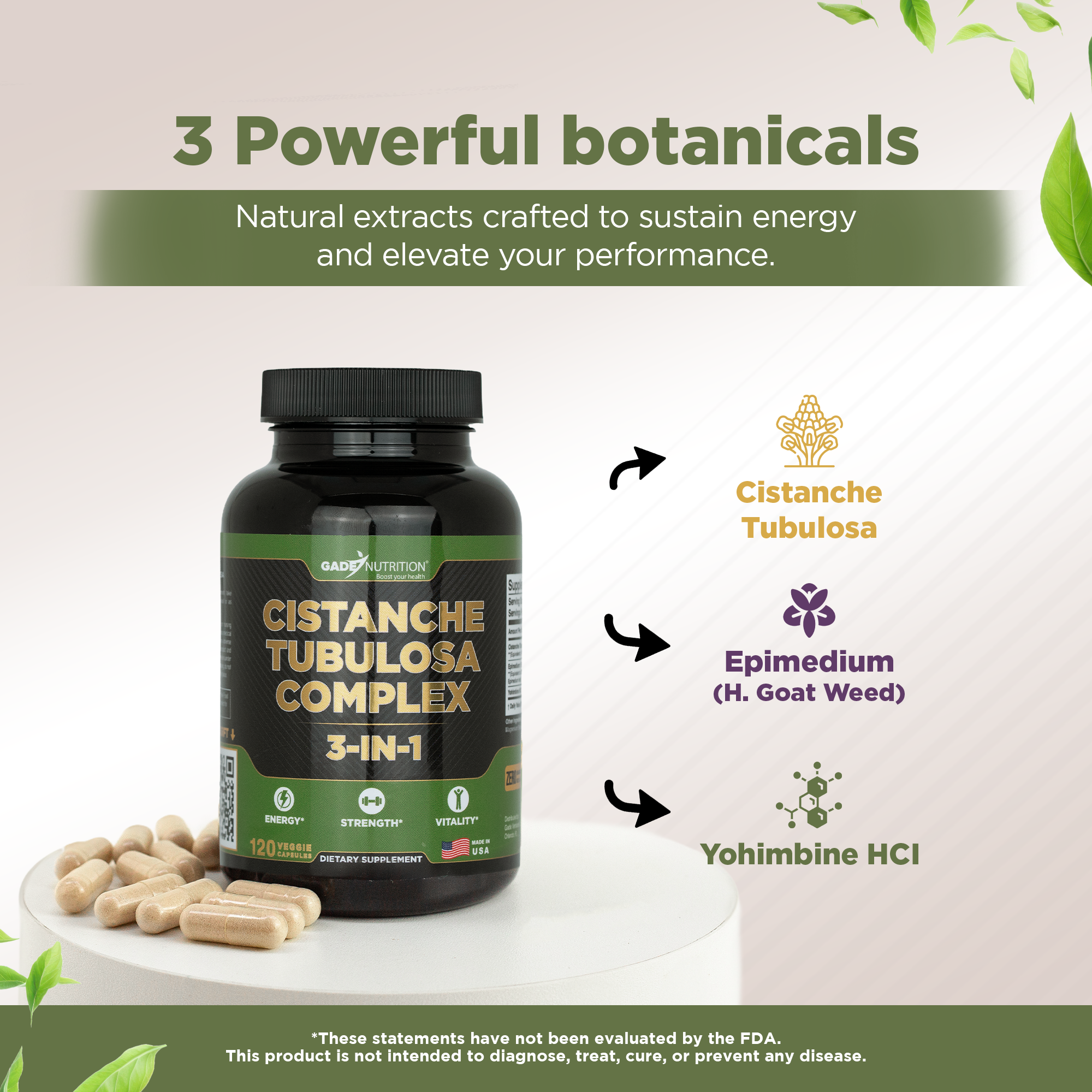 Cistanche Tubulosa Complex 3-in-1 Gade Nutrition