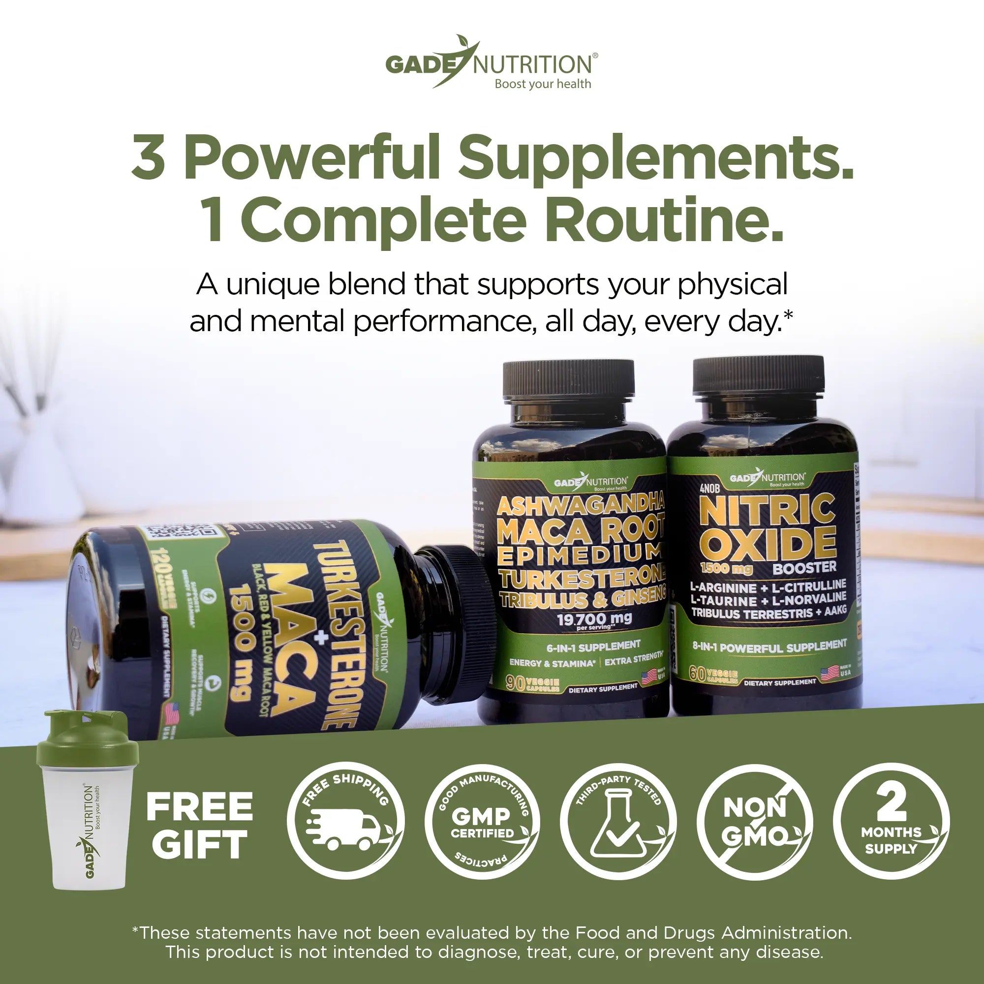 Energy, Stamina & Vitality Bundle GADE NUTRITION