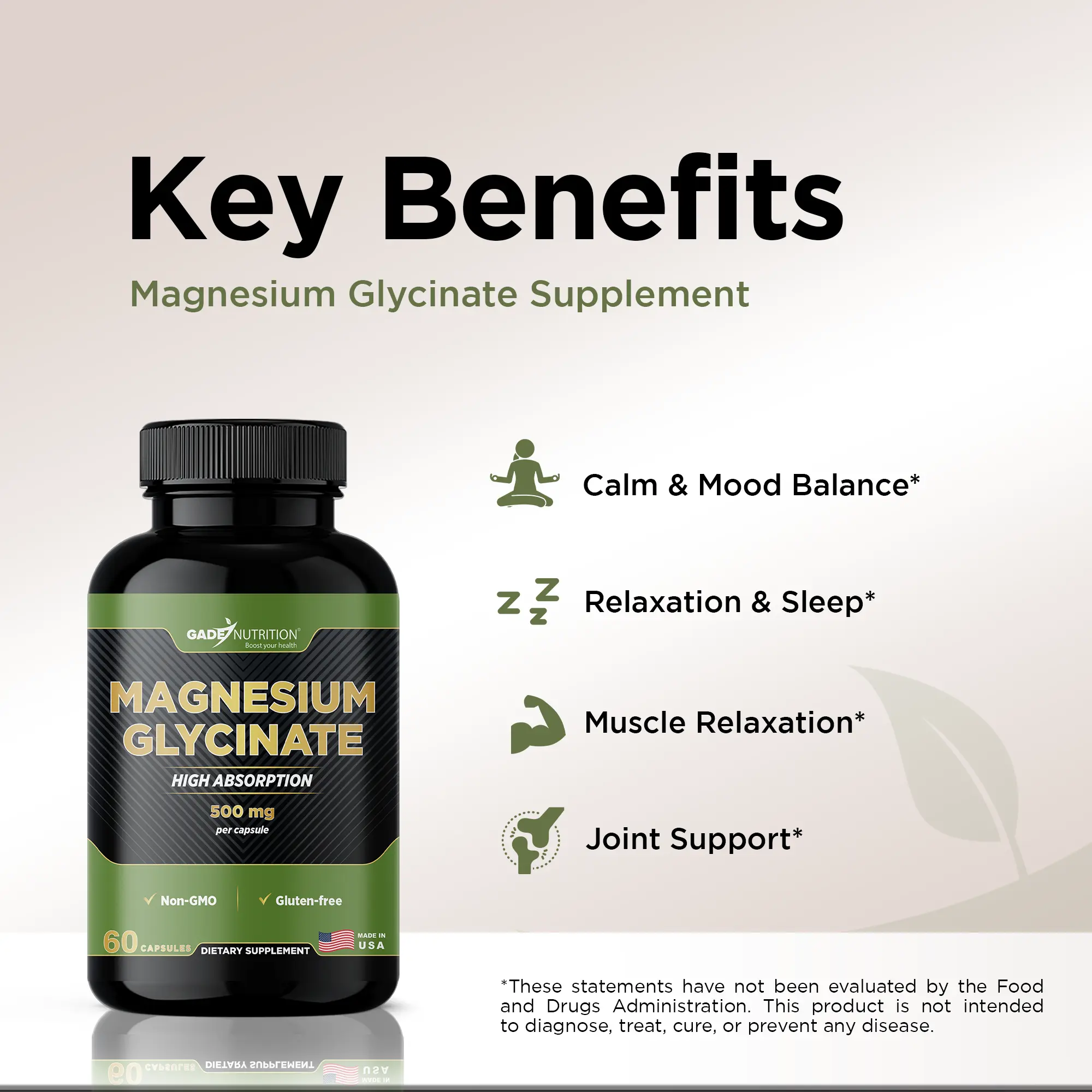 Magnesium Glycinate - Gade Nutrition