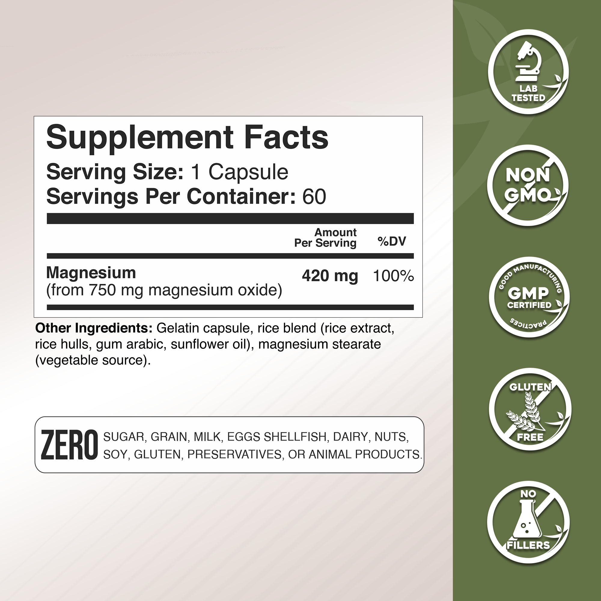 Magnesium Oxide Gade Nutrition
