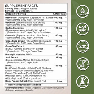 Resveratrol + Berberine 14-in-1 - Gade Nutrition
