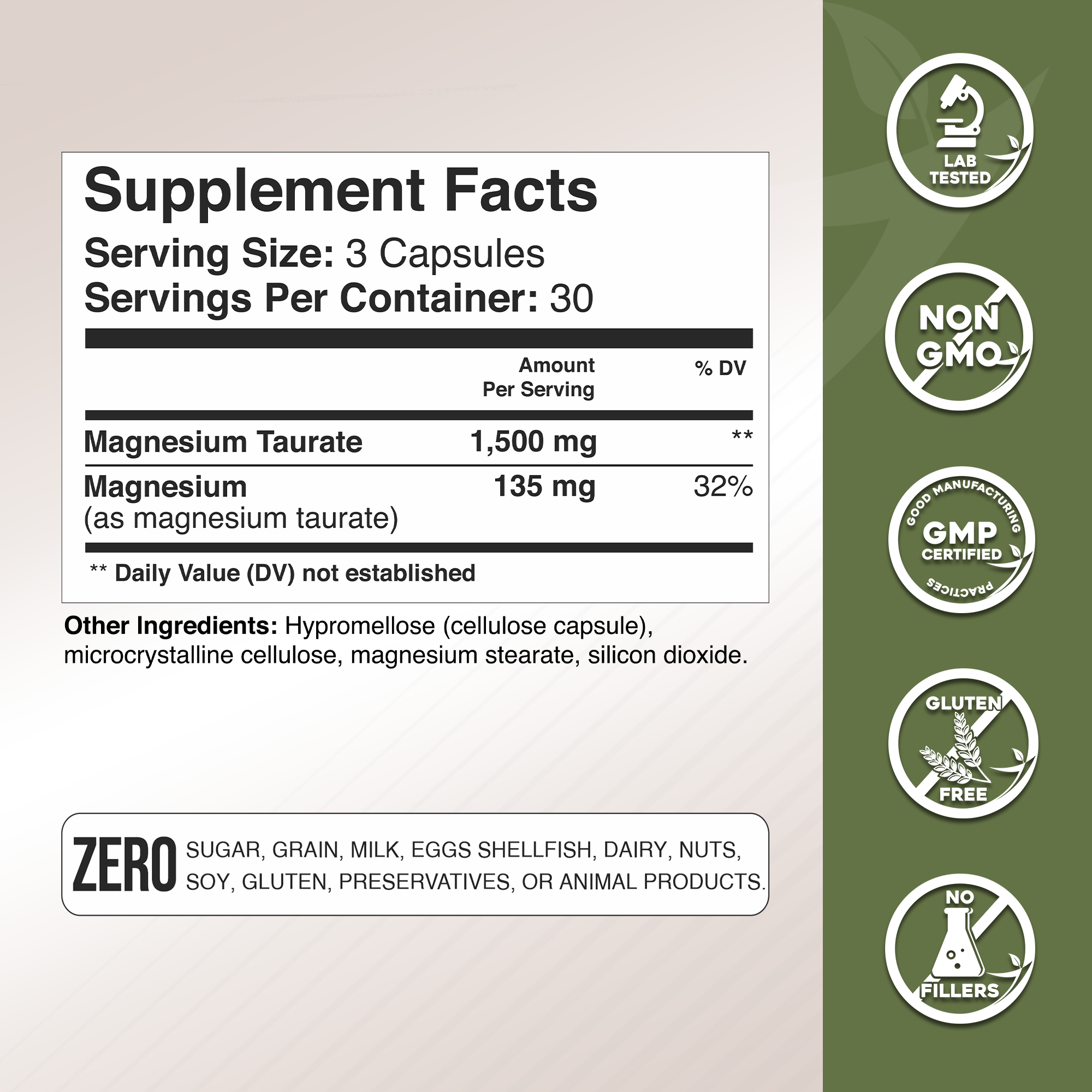 Magnesium Taurate Gade Nutrition