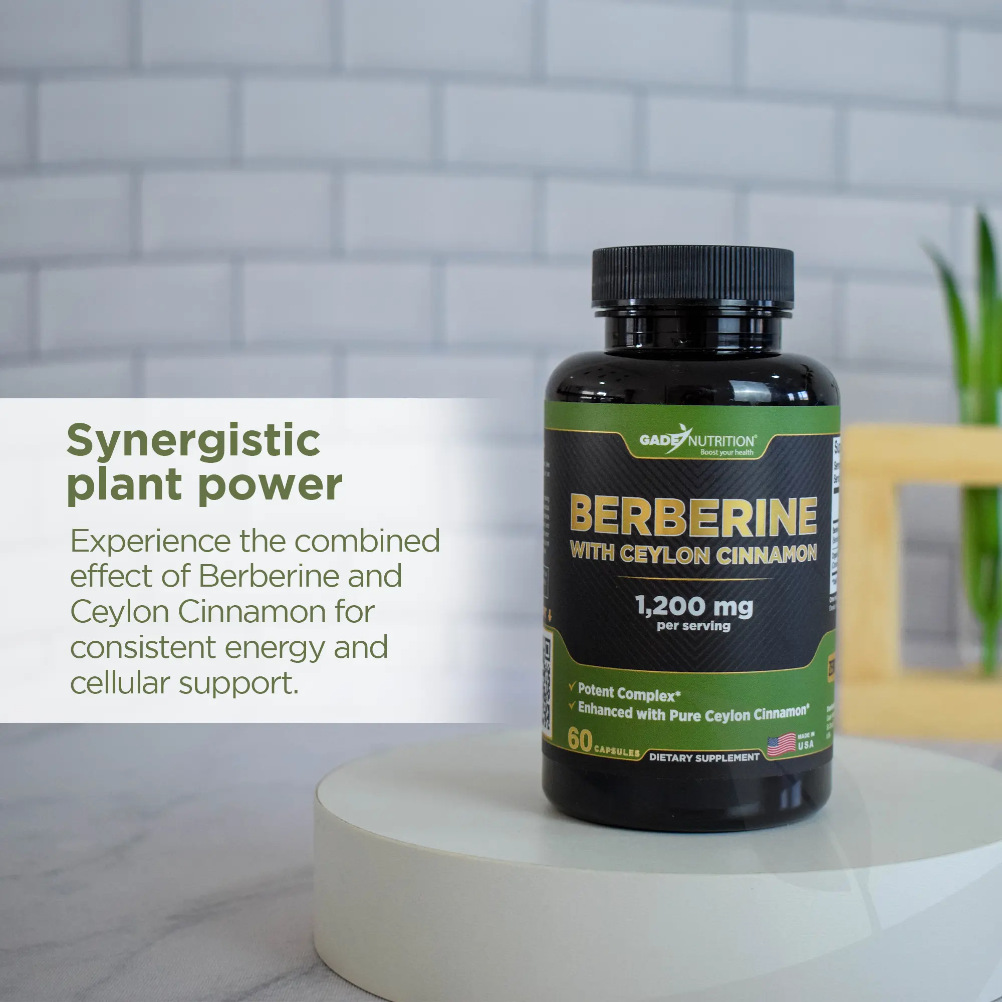 Berberine with Ceylon Cinnamon Gade Nutrition