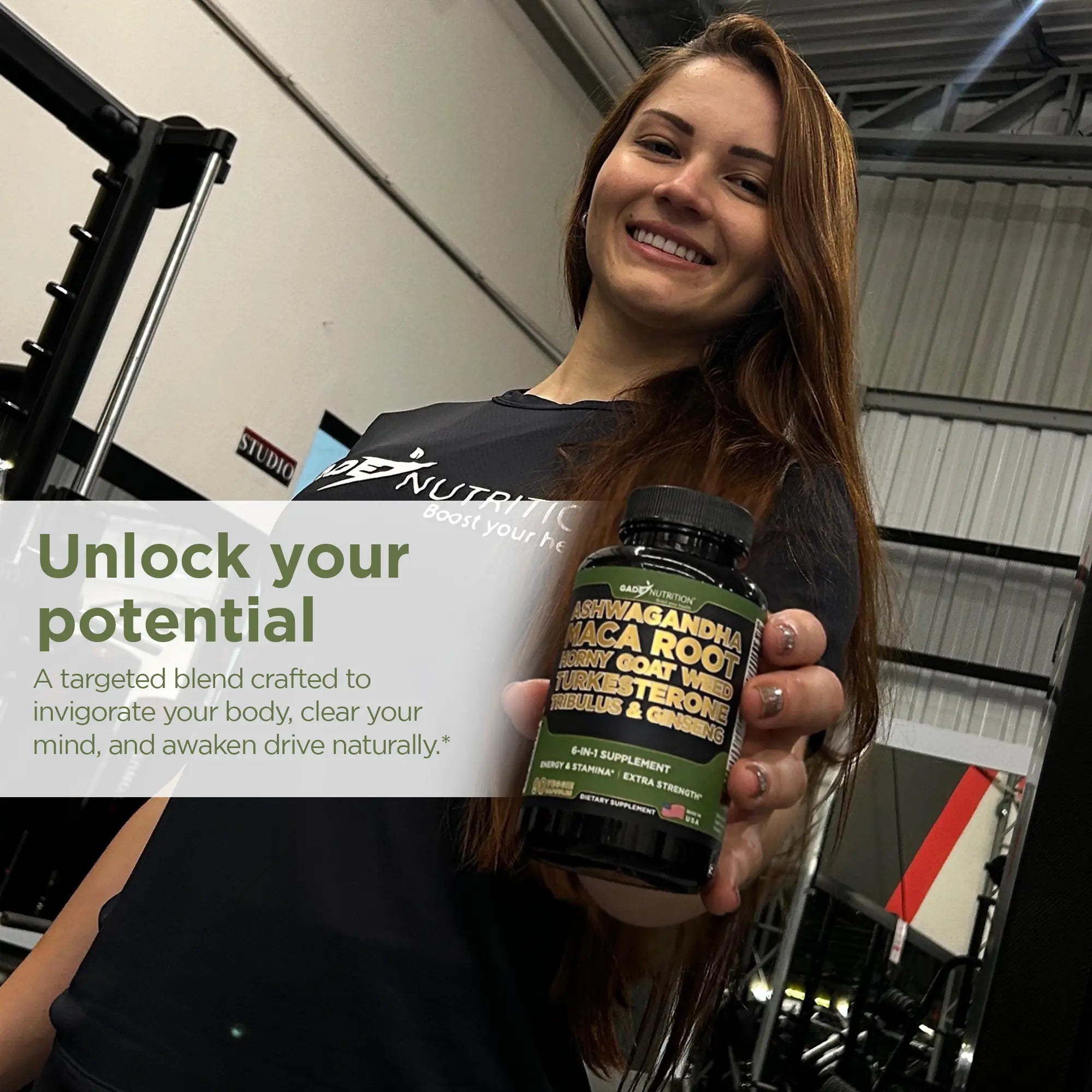 Ashwagandha 6-in-1 with Maca, Turkesterone, Tribulus, Ginseng & More