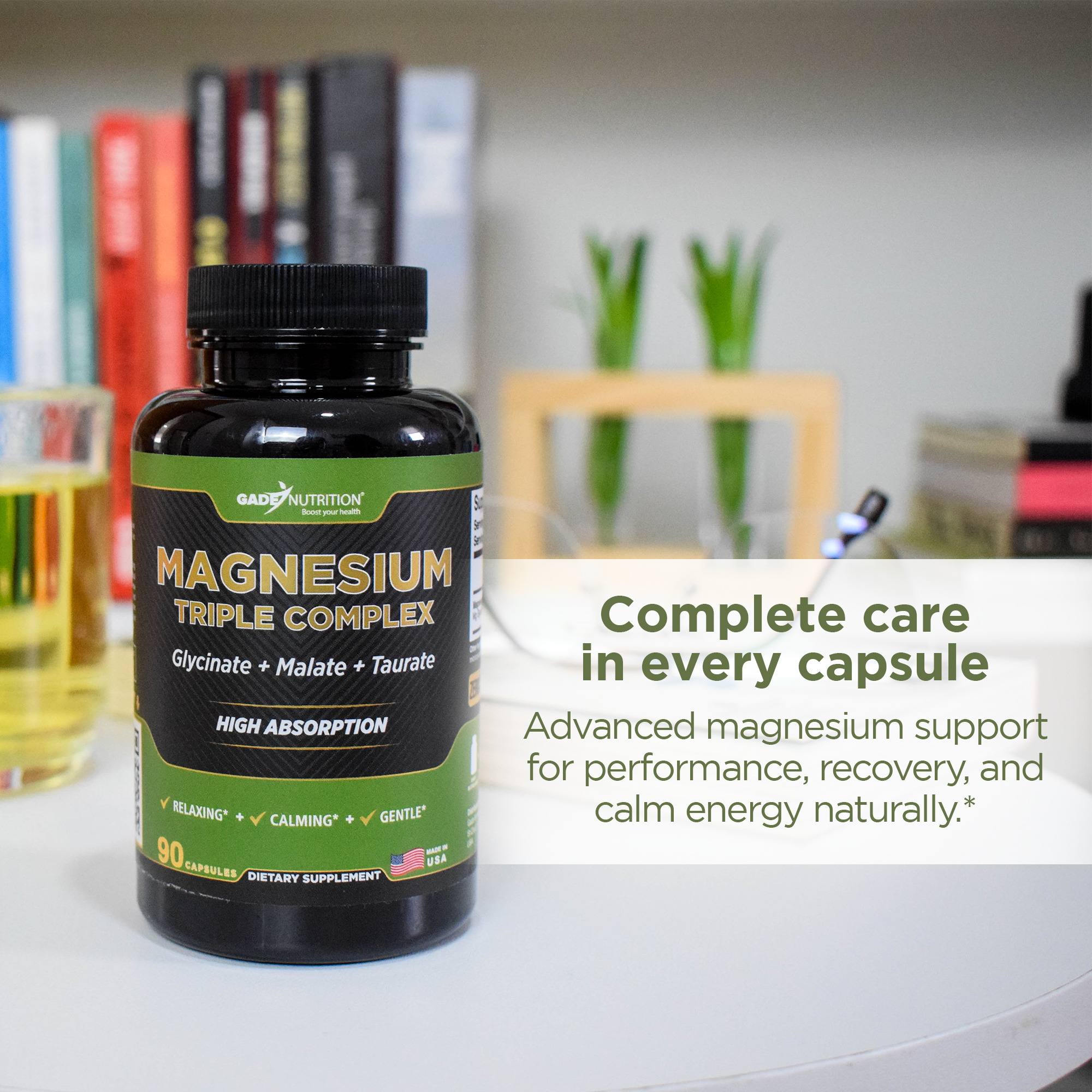 Magnesium Triple Complex (Taurate + Glycinate + Malate) Gade Nutrition