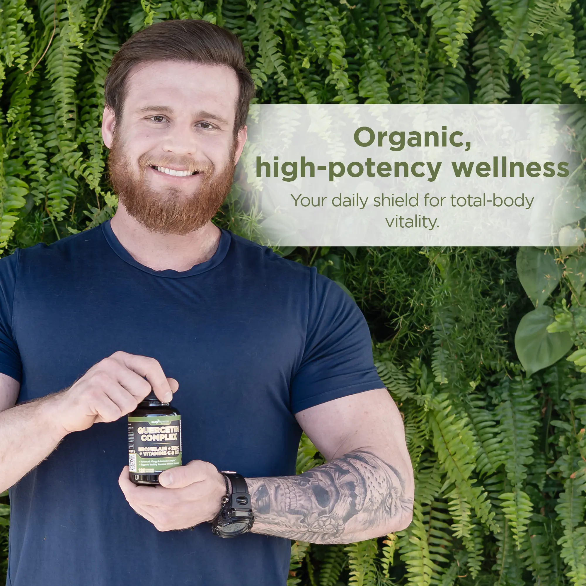 Quercetin Complex with Bromelain, Vitamin C, D3 and Zinc GADE NUTRITION