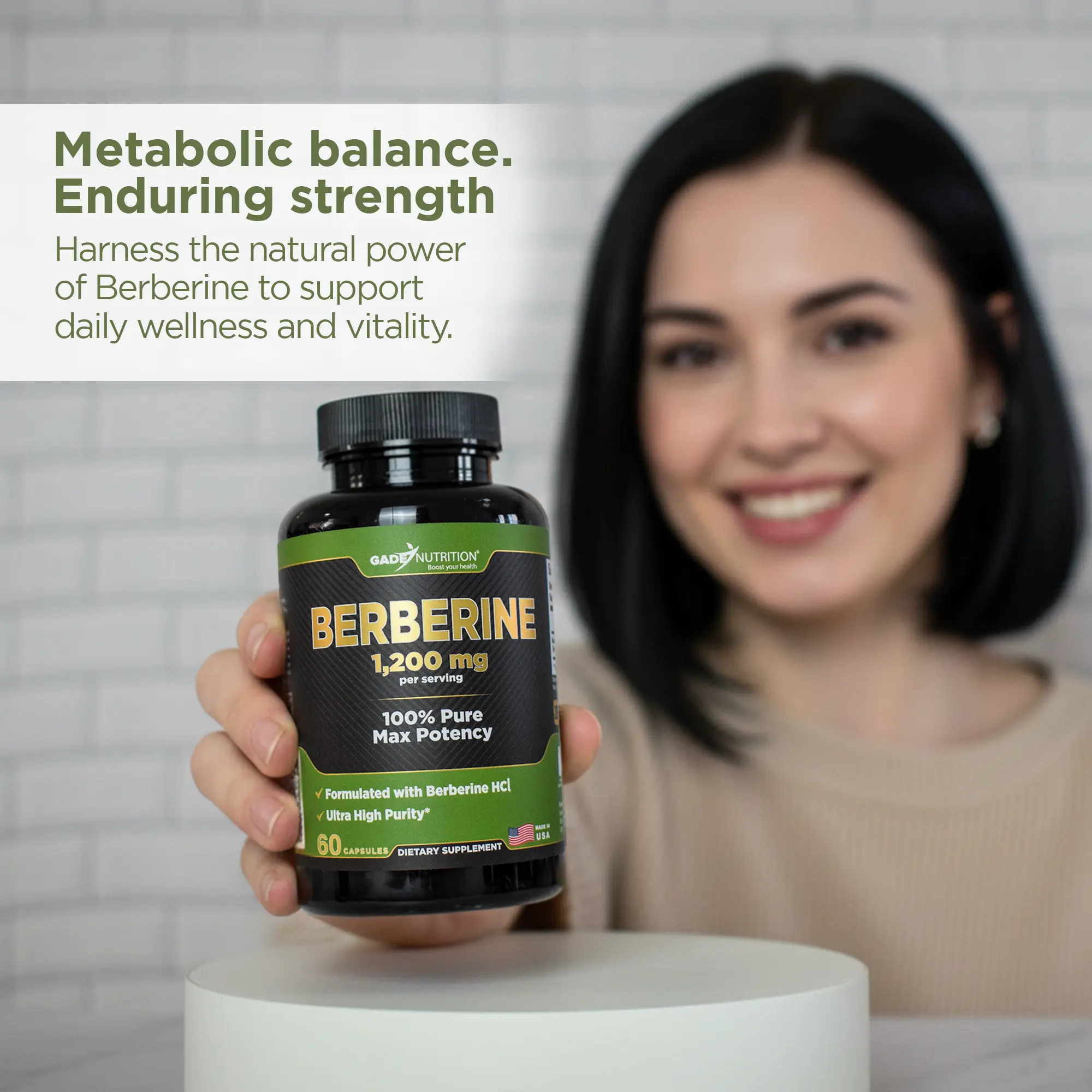 Berberine 1,200 mg Gade Nutrition