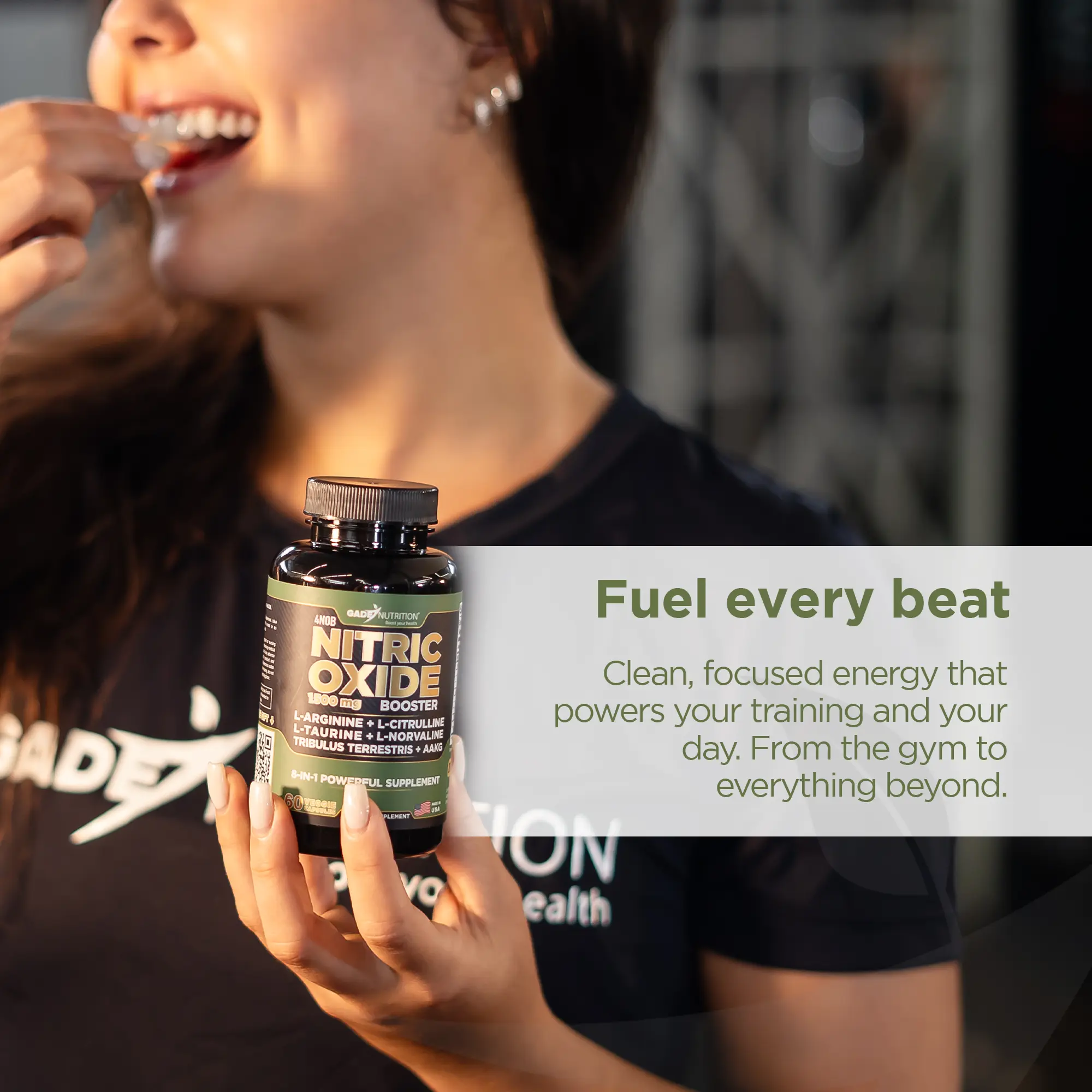 Nitric Oxide Booster with L-Arginine and L-Citrulline and More GADE NUTRITION