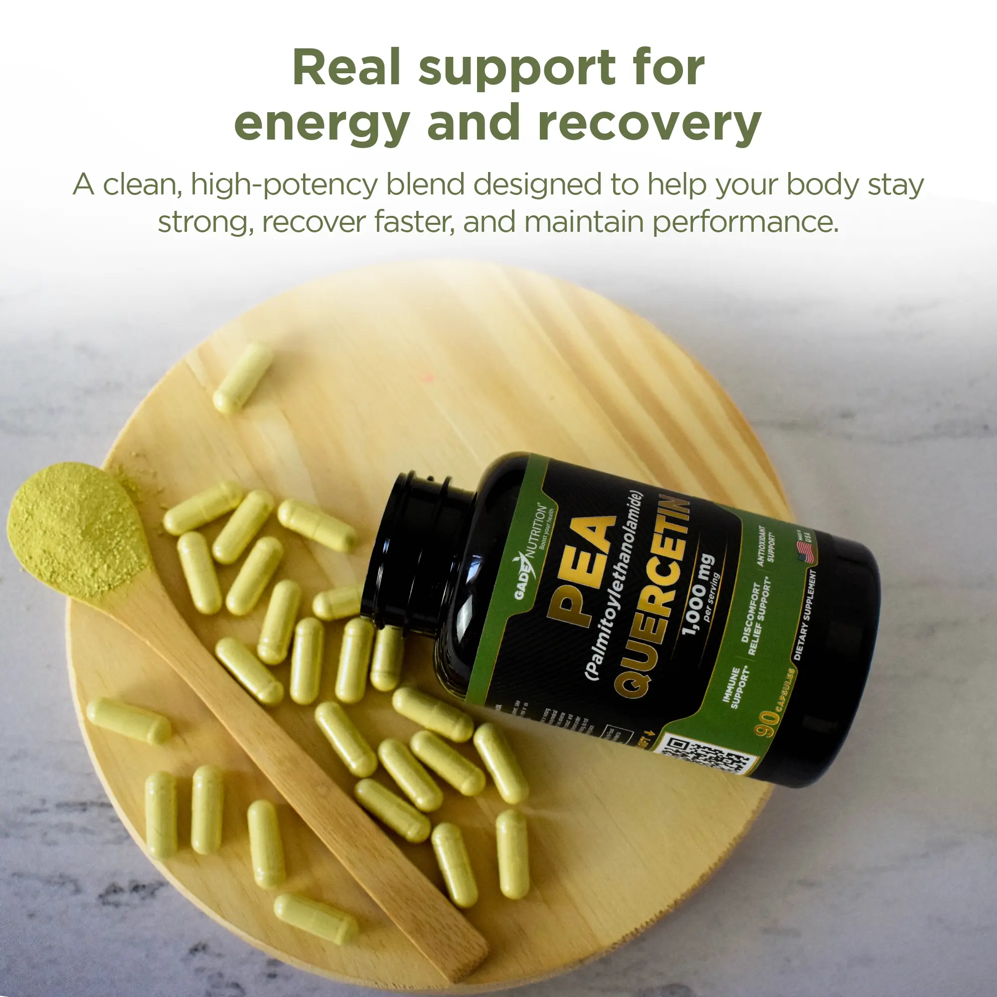 PEA (Palmitoylethanolamide) with Quercetin Phytosome Gade Nutrition