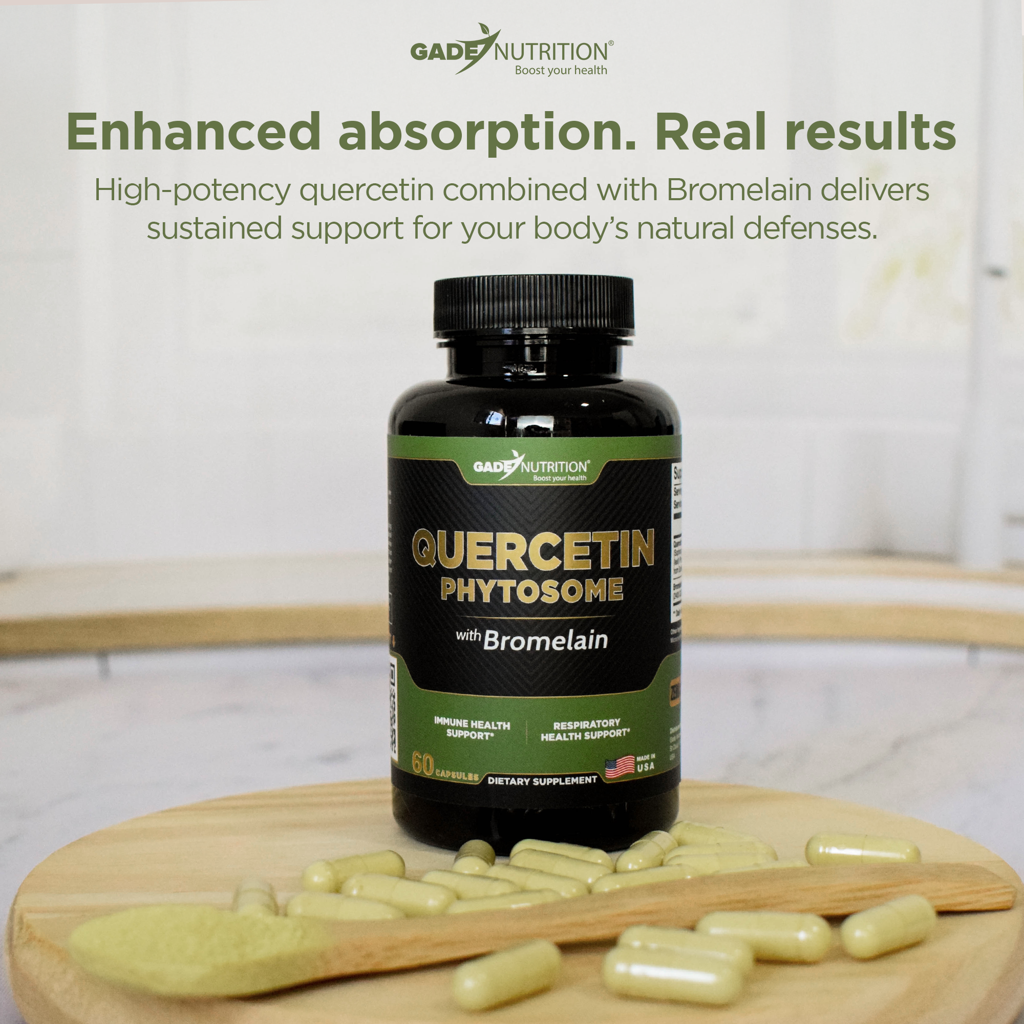 Quercetin Phytosome with Bromelain Gade Nutrition