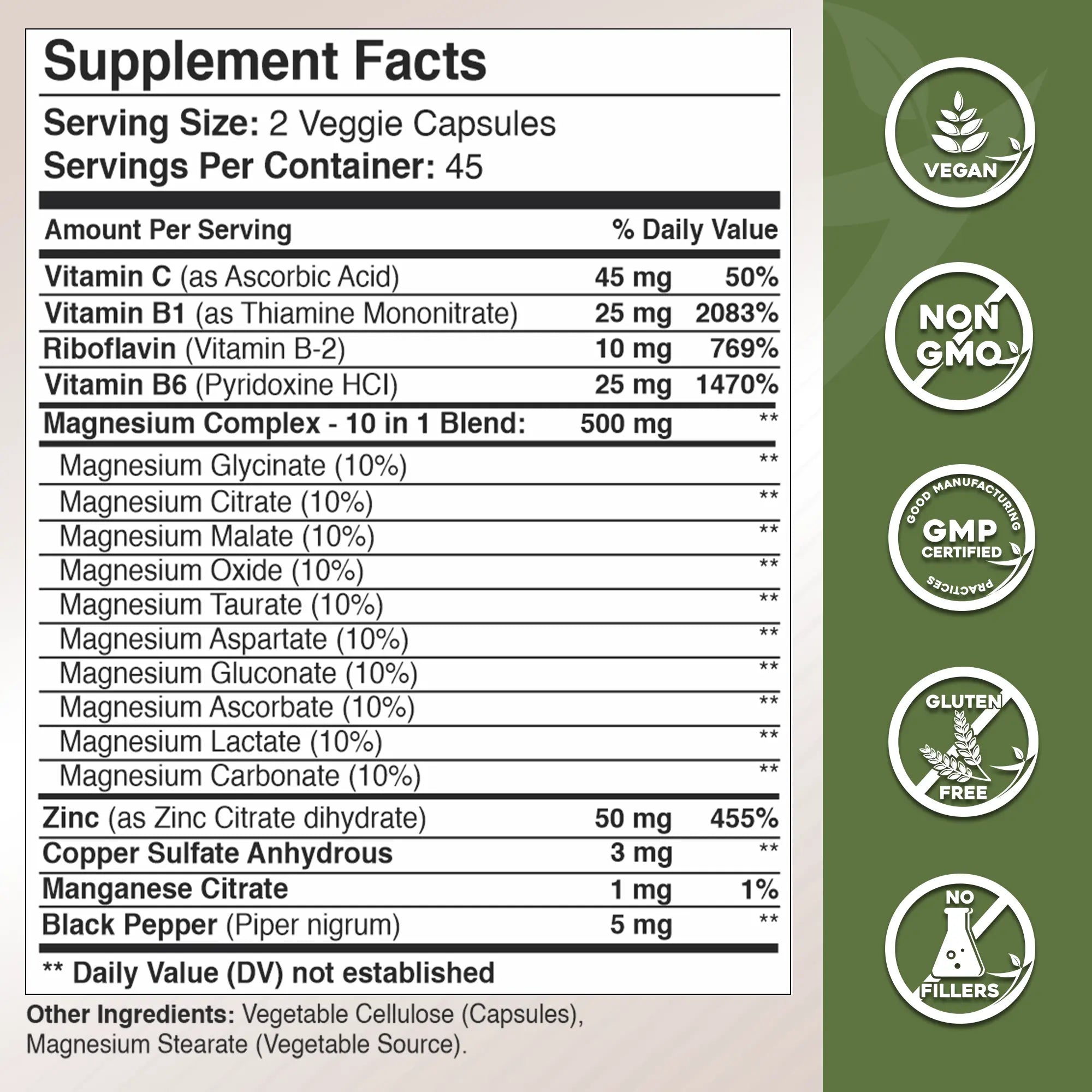 Magnesium 10-in-1 Complex - Gade Nutrition