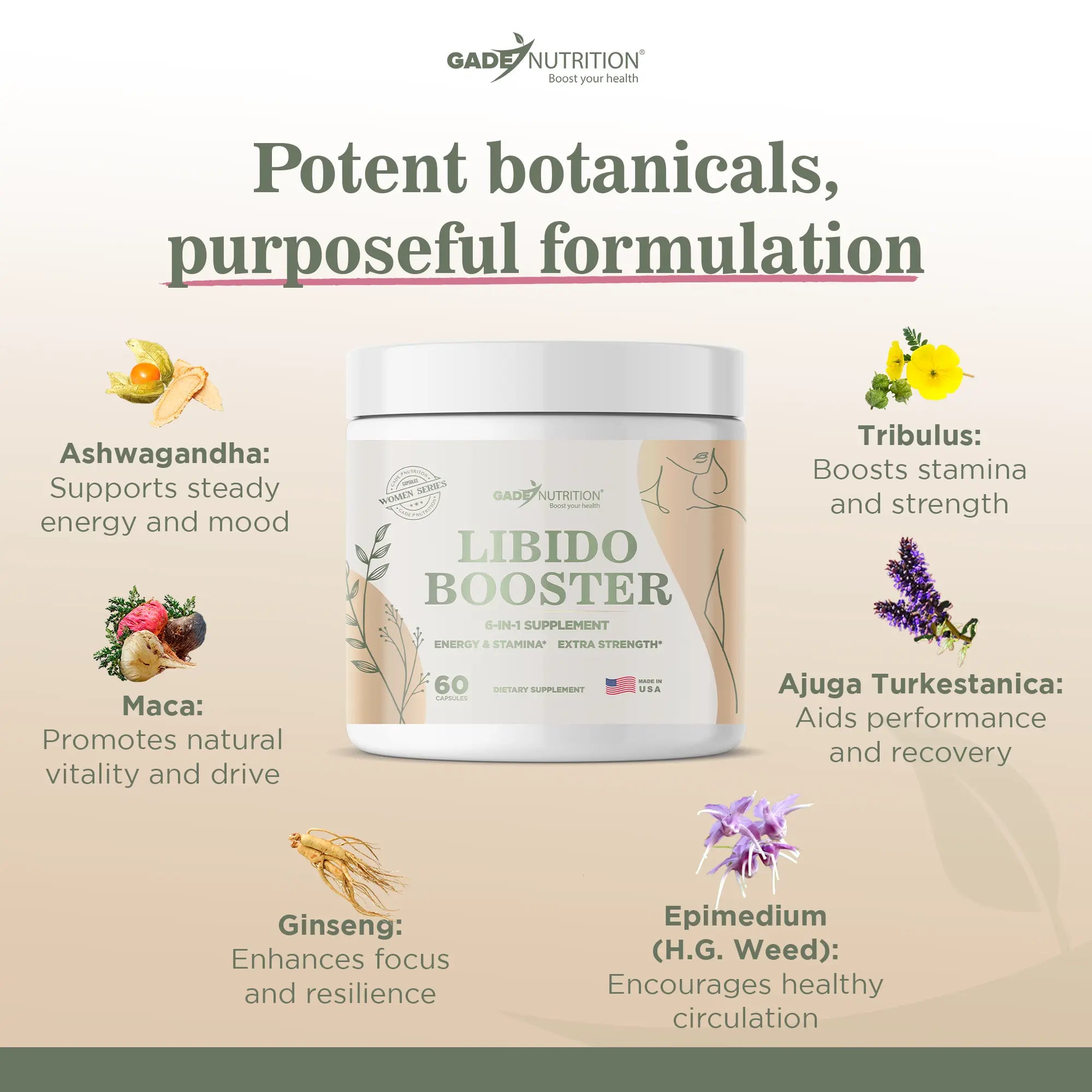 Libido Booster for Women Gade Nutrition