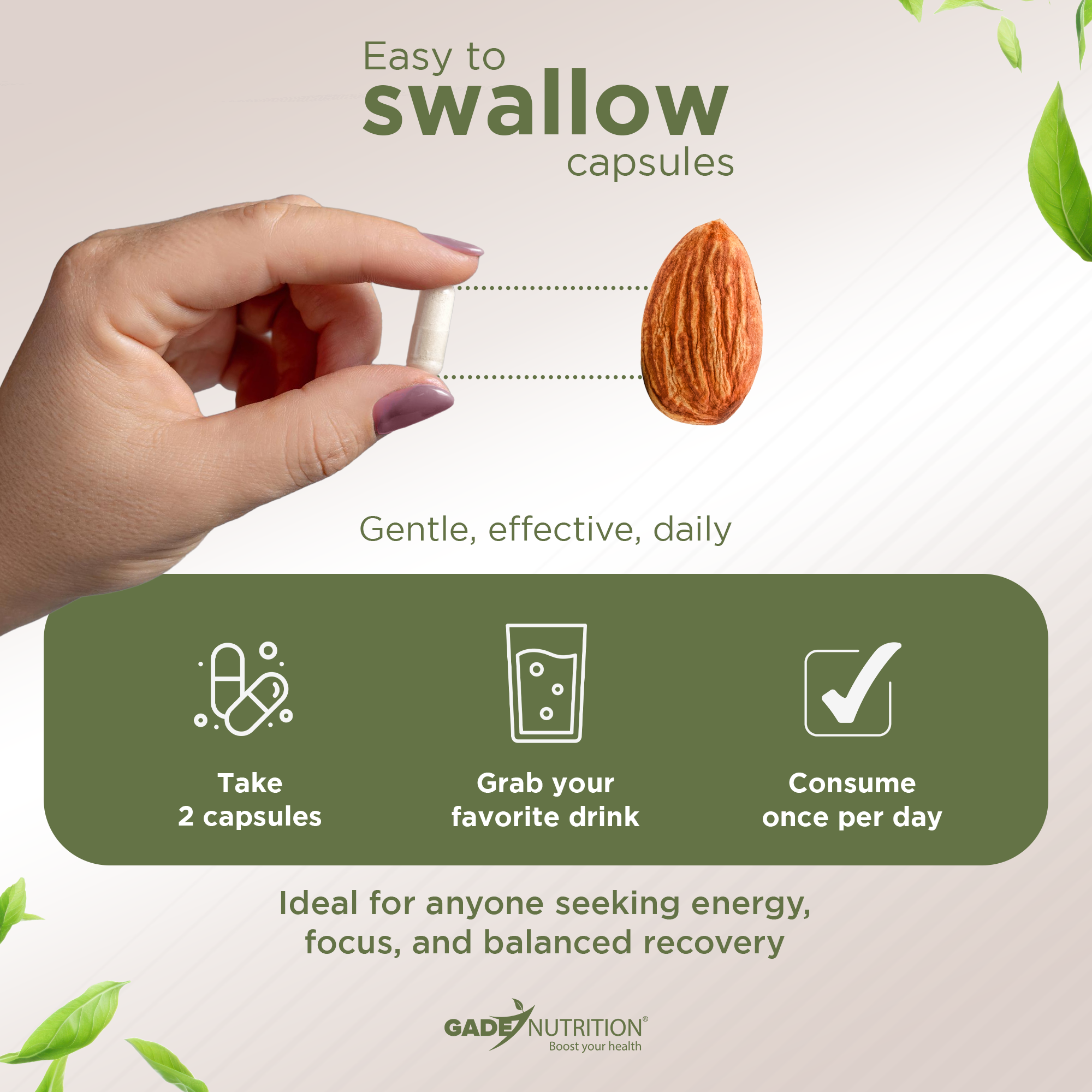Magnesium Triple Complex (Taurate + Glycinate + Malate) Gade Nutrition