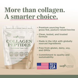 Collagen Peptides Powder Hydrolyzed Types I & III Gade Nutrition