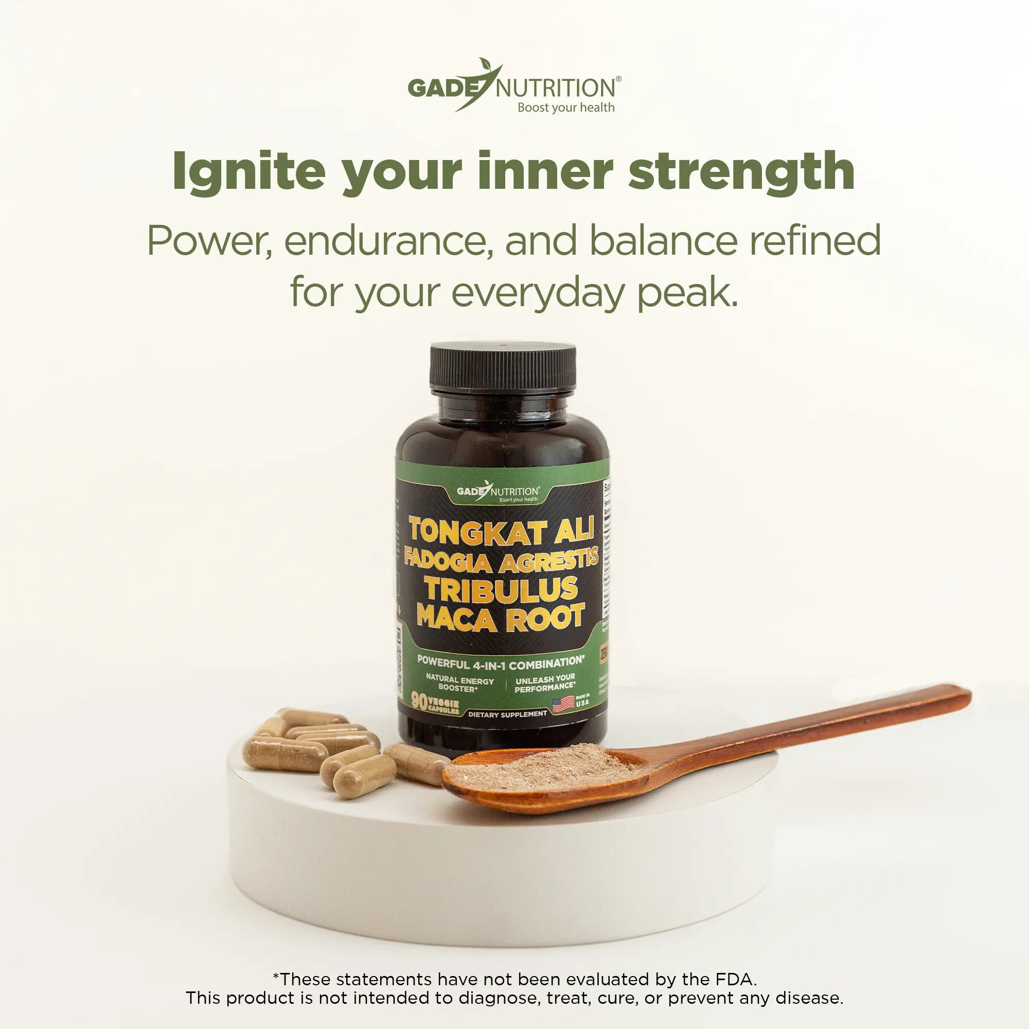 Tongkat, Fadogia Agrestis, Tribulus and Maca Root