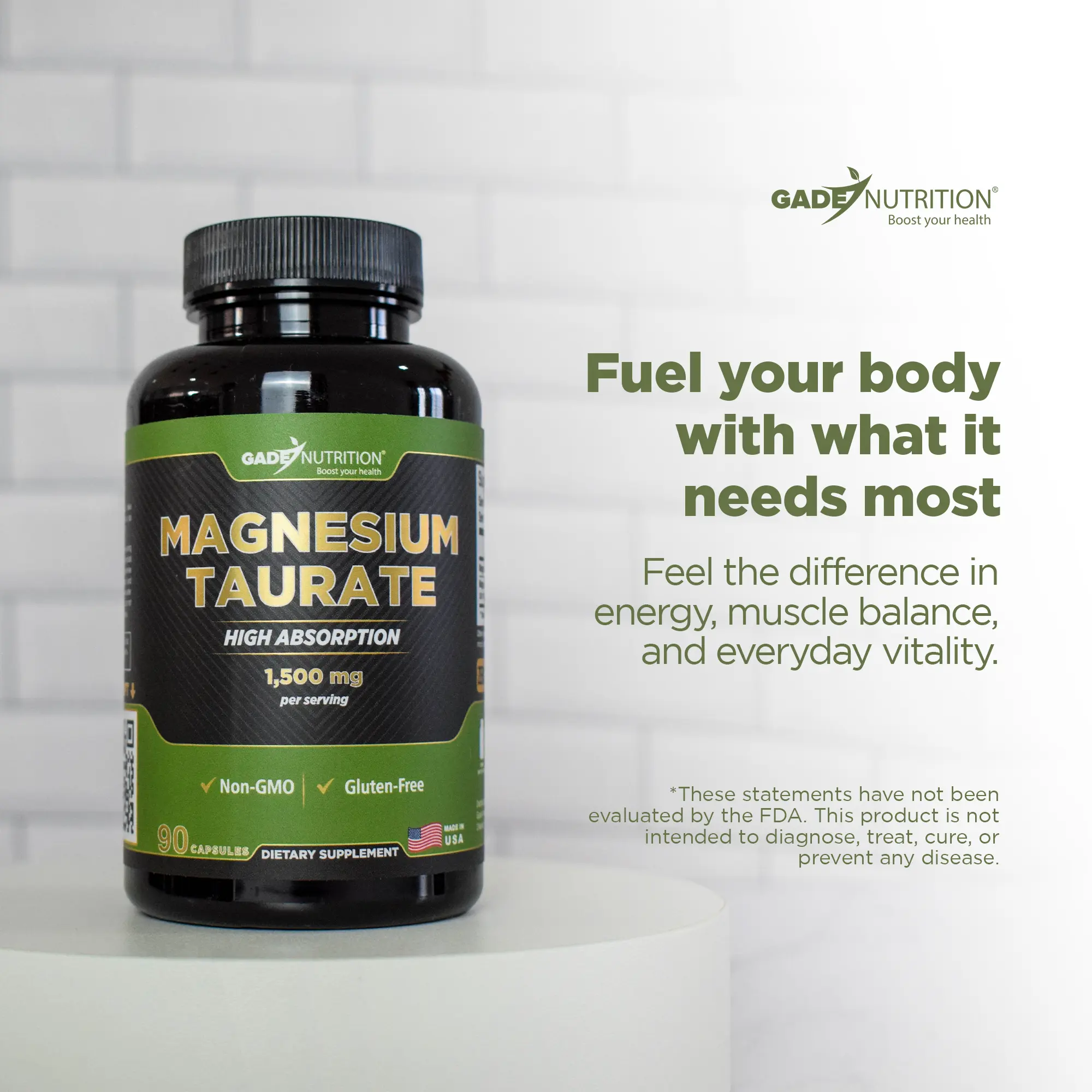 Magnesium Taurate Gade Nutrition