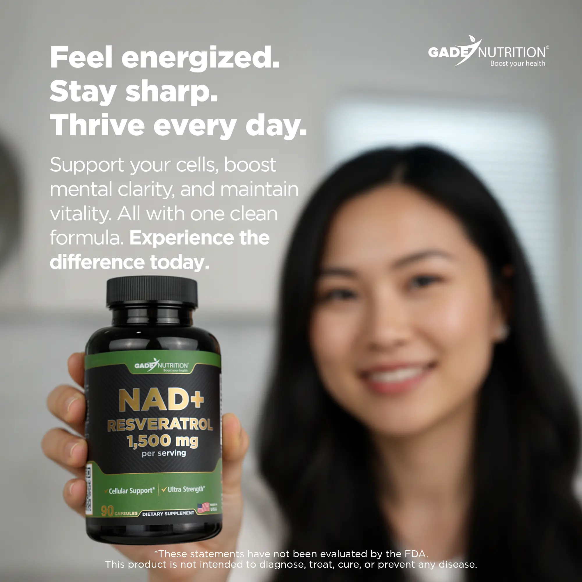 NAD+ and Resveratrol GADE NUTRITION