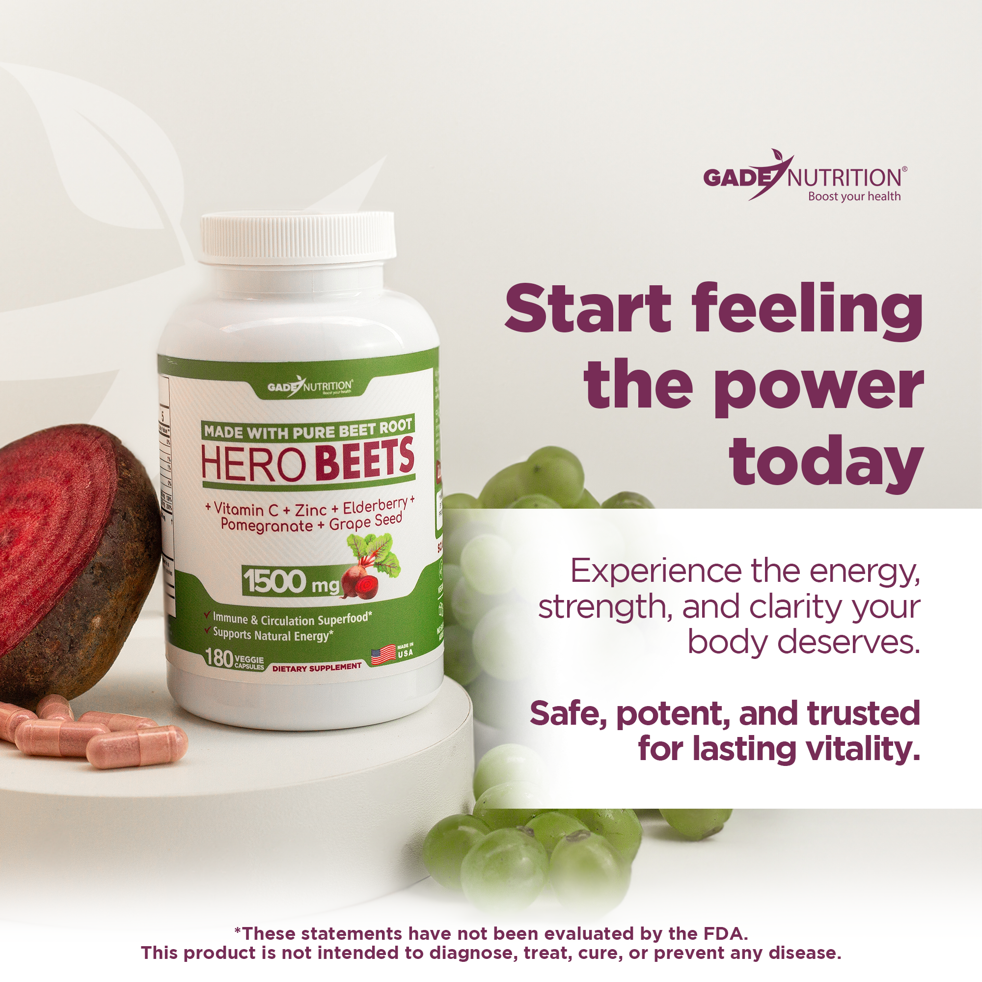Hero Beets - Capsules GADE NUTRITION