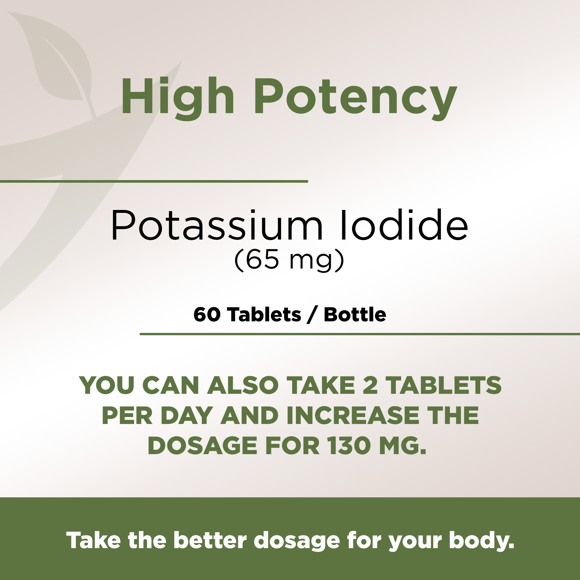 Potassium Iodide - Exp March 2029