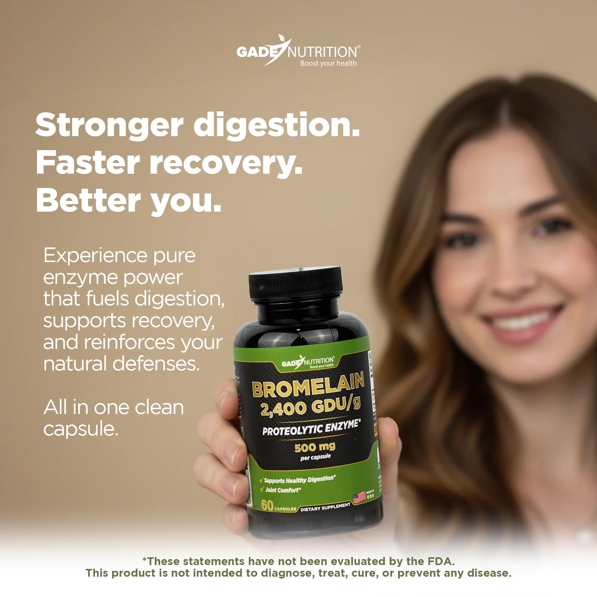 Bromelain 2,400 GDU/g Gade Nutrition