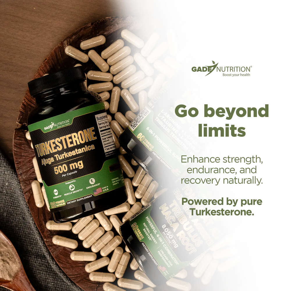 Turkesterone Supplement 500 mg GADE NUTRITION