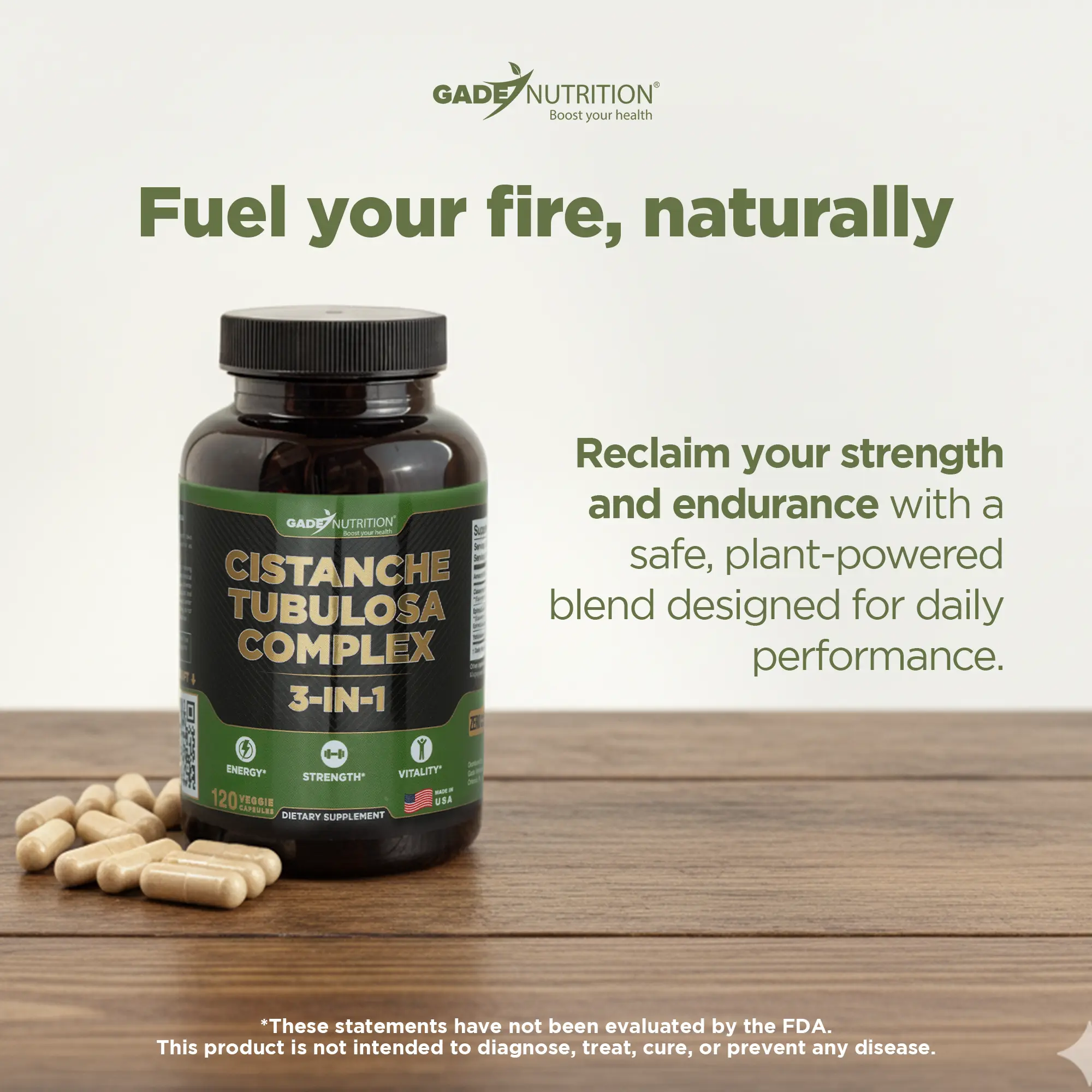 Cistanche Tubulosa Complex 3-in-1 Gade Nutrition