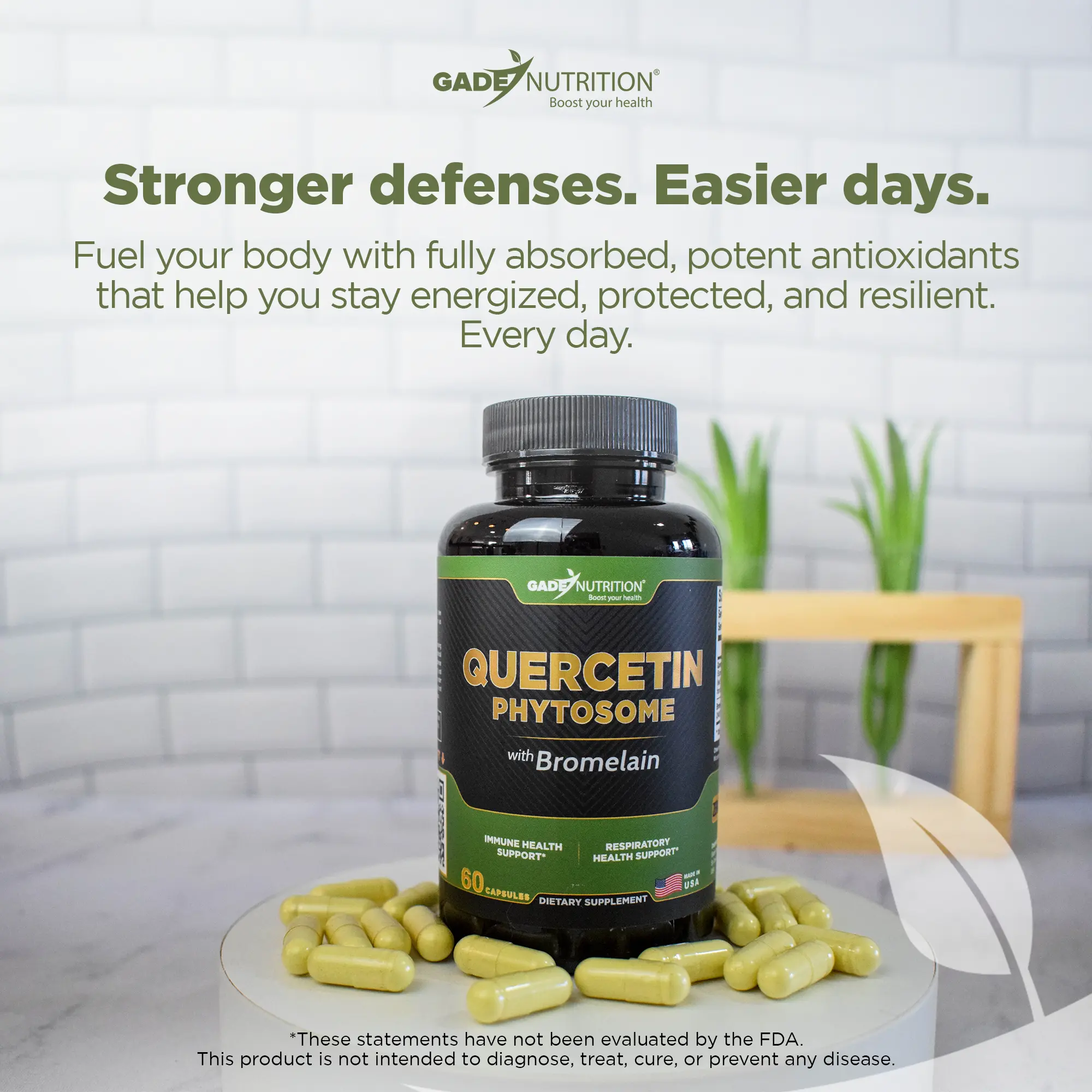 Quercetin Phytosome with Bromelain Gade Nutrition
