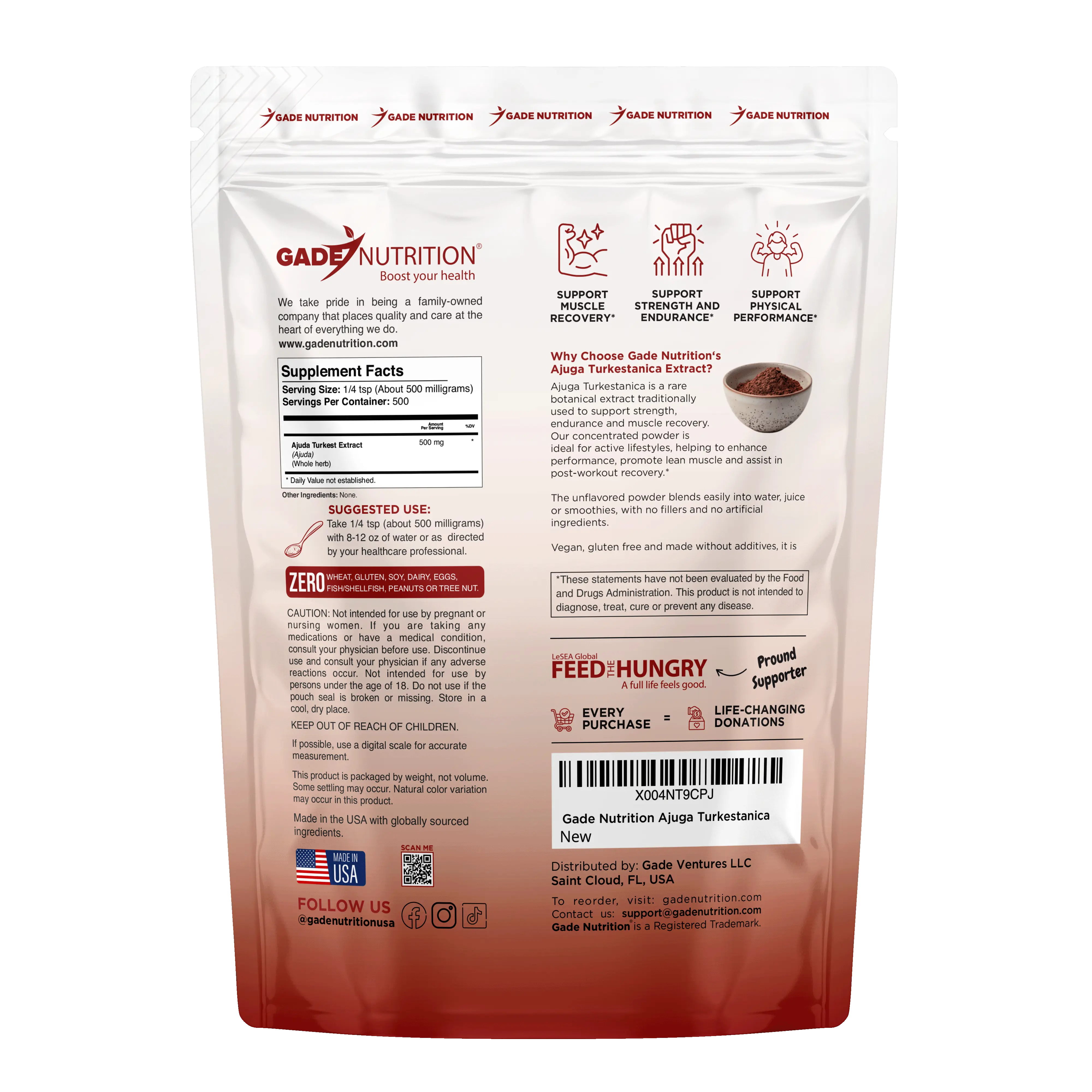 Ajuga Turkest Extract Gade Nutrition