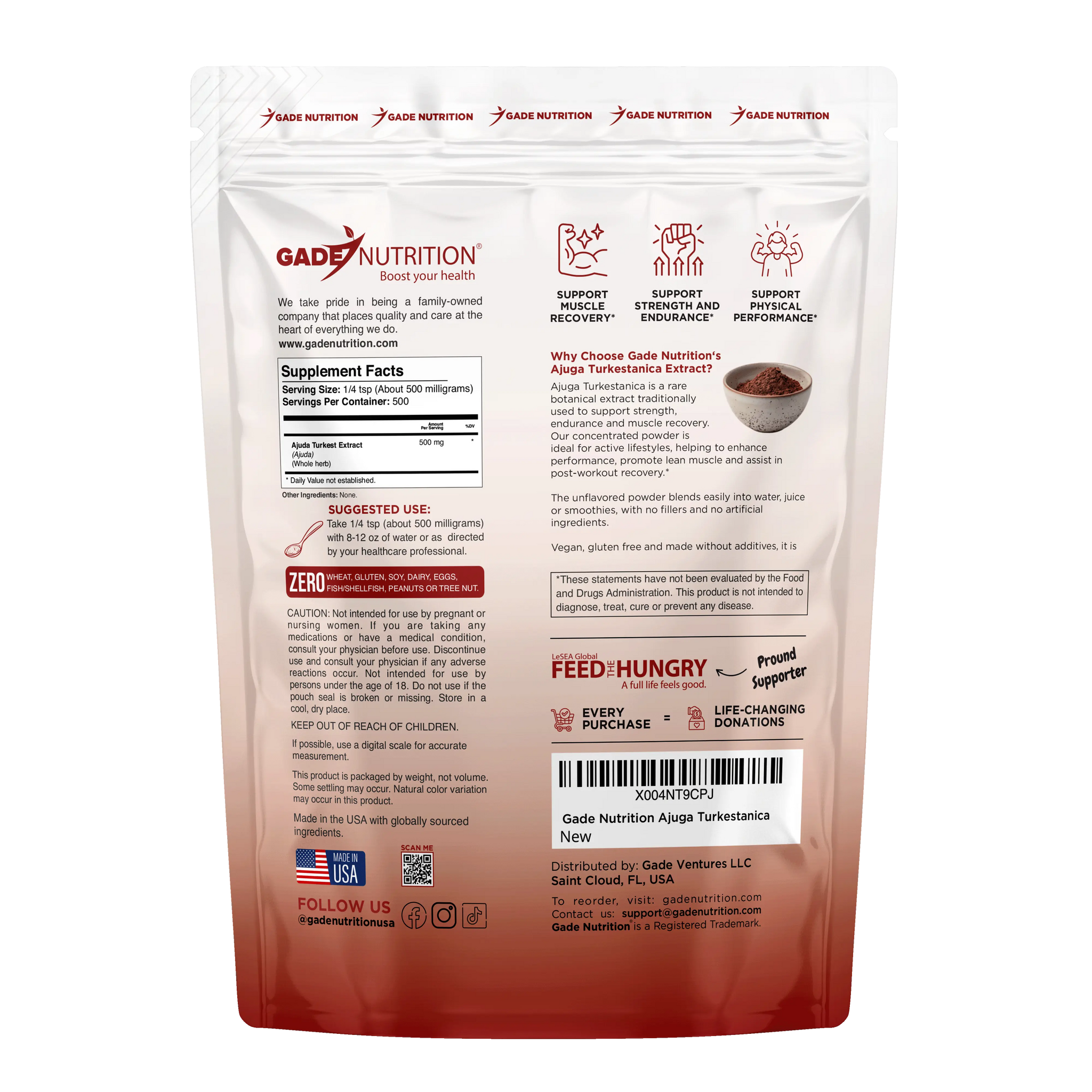 Ajuga Turkest Extract Gade Nutrition