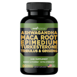 Ashwagandha 6-in-1 with Maca, Turkesterone, Tribulus, Ginseng & More GADE NUTRITION